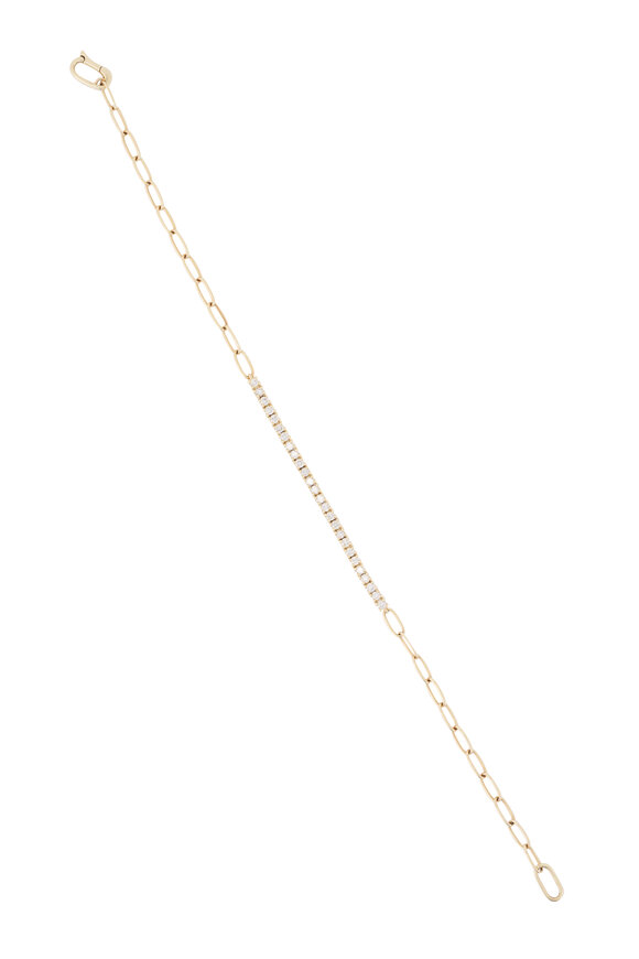 Kai Linz 14k Yellow Gold Diamond Link Bracelet - view 1