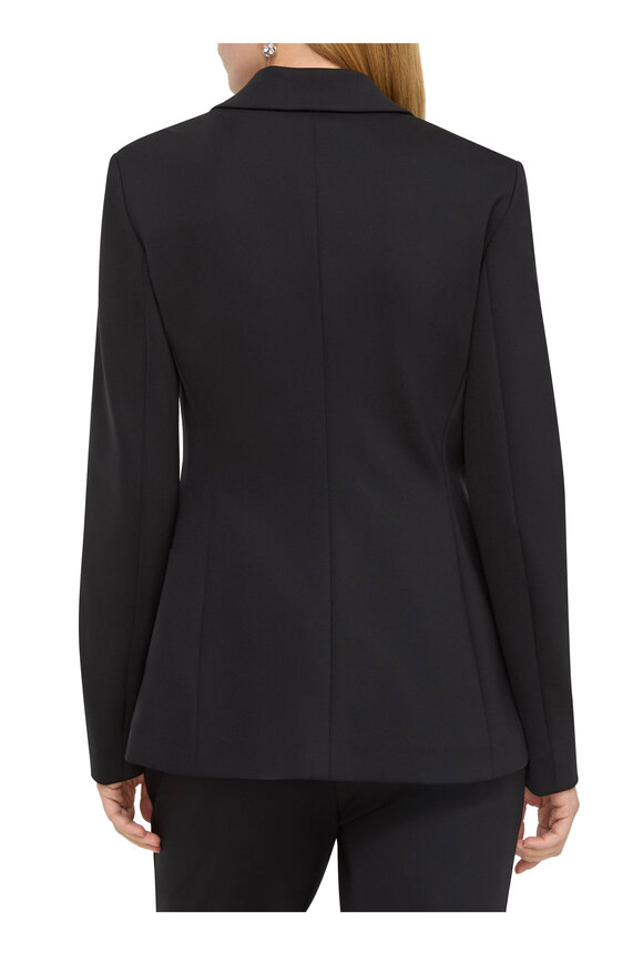 Lafayette 148 New York Black Scuba Jersey Jacket - view 3