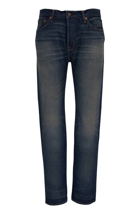 Tom Ford Blue Selvedge Denim Slim-Leg Jean