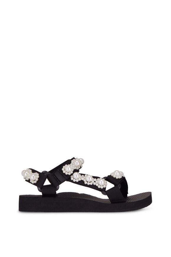 Arizona Love - Trekky Pearls Black & White Sandal