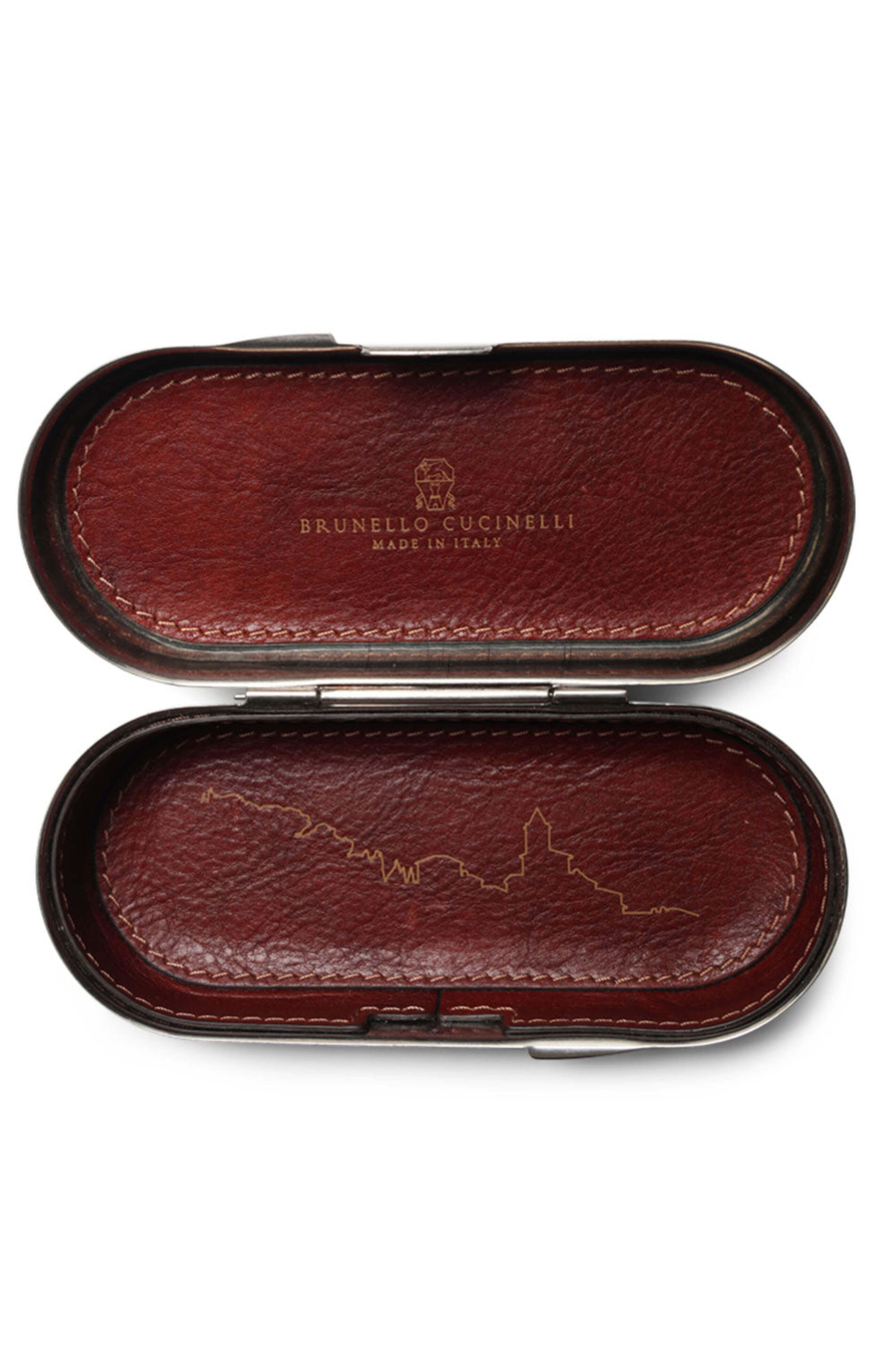 BRUNELLO CUCINELLI ガーメントケース 美品】 BRUNELLO CUCINELLI / ブルネロクチネリ | レザー切替