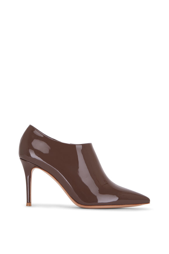 Gianvito Rossi - Umber Patent Leather Bootie