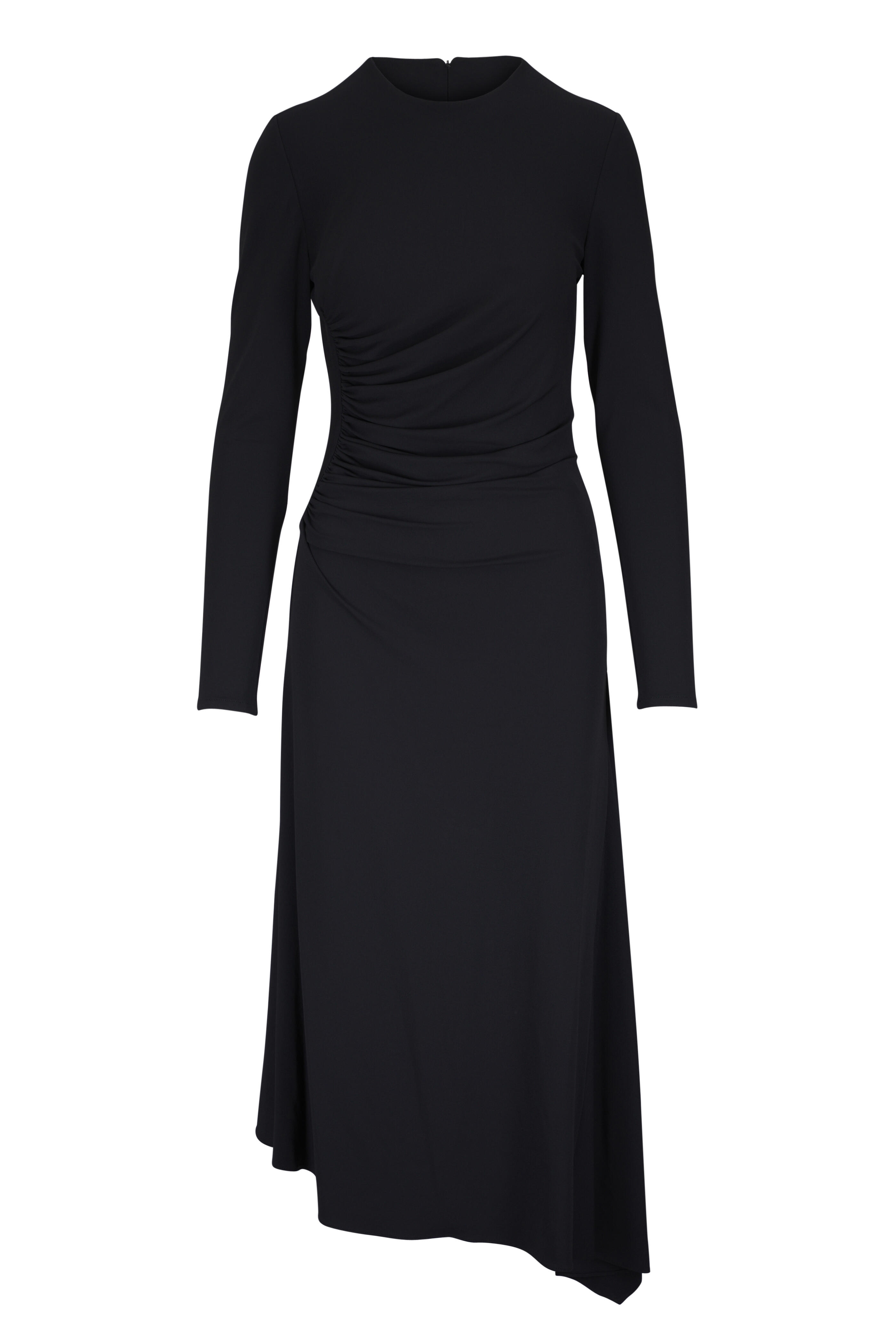 Michael Kors Collection - Black Stretch Matte Jersey Asymmetric Dress - view 1
