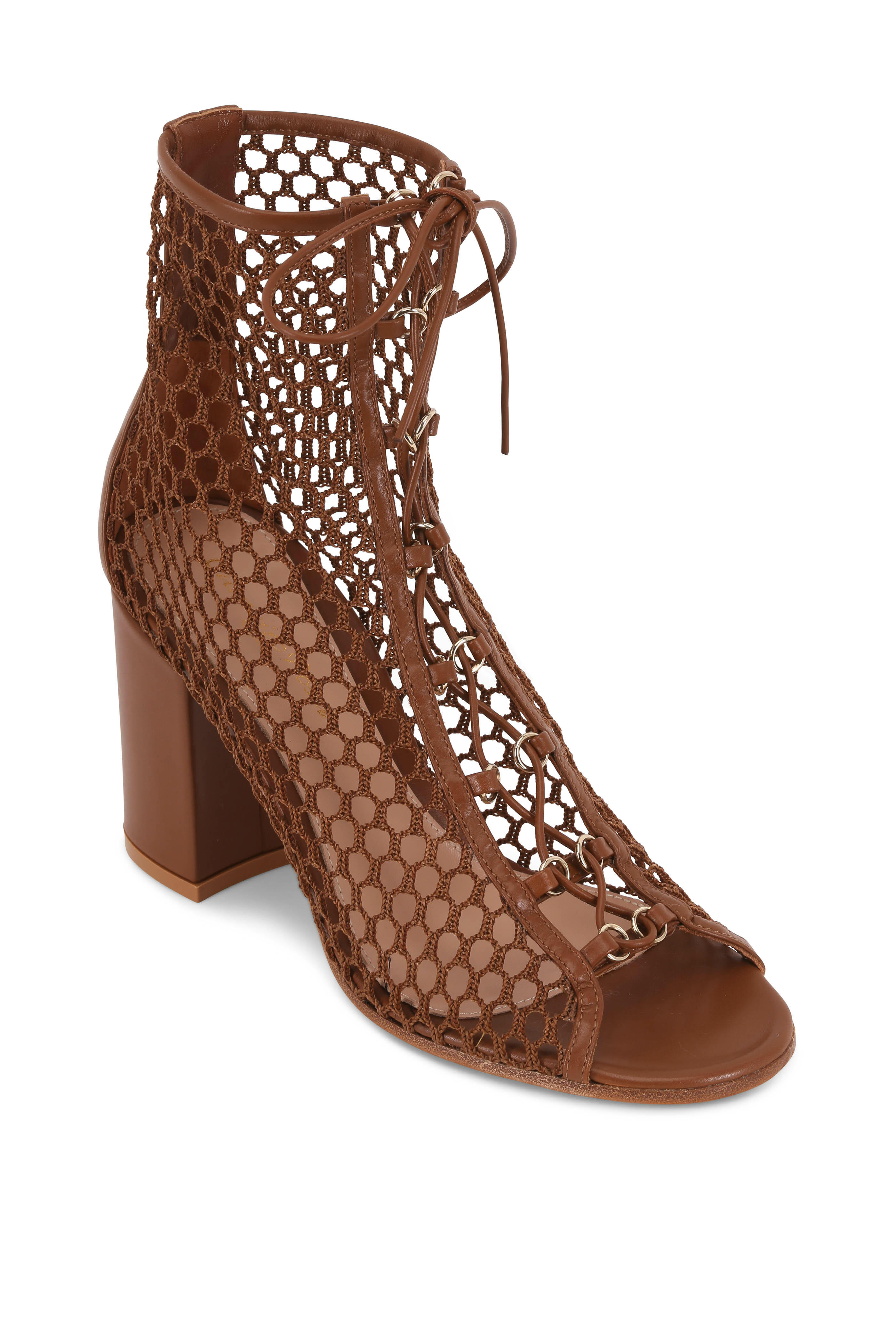 新着入荷の通販 Vitello Cuoio Vigcucu - Rossi Gianvito Mesh 85mm Bootie, 靴