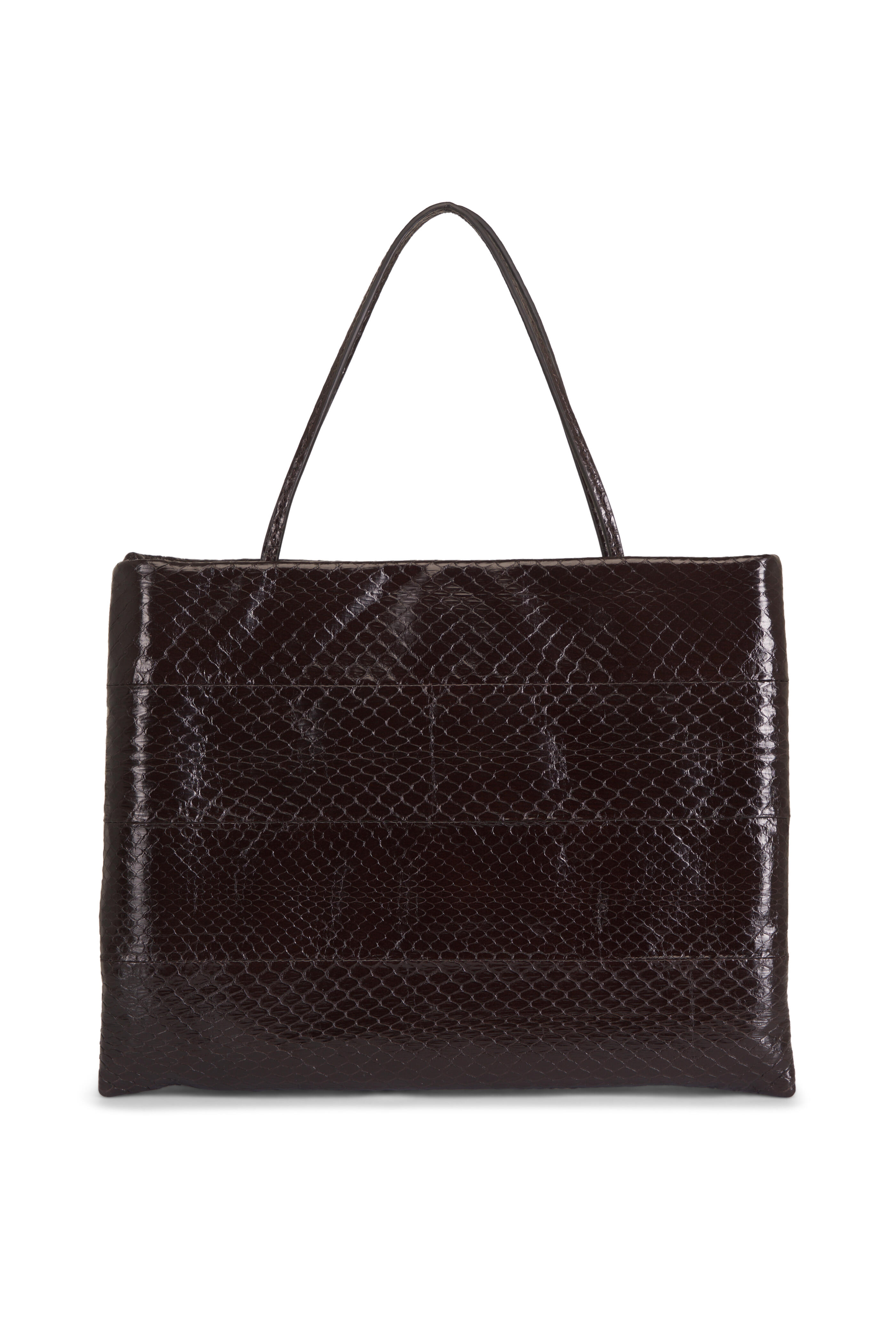 The Row - Large Cecily Dark Brown Tote - view 1