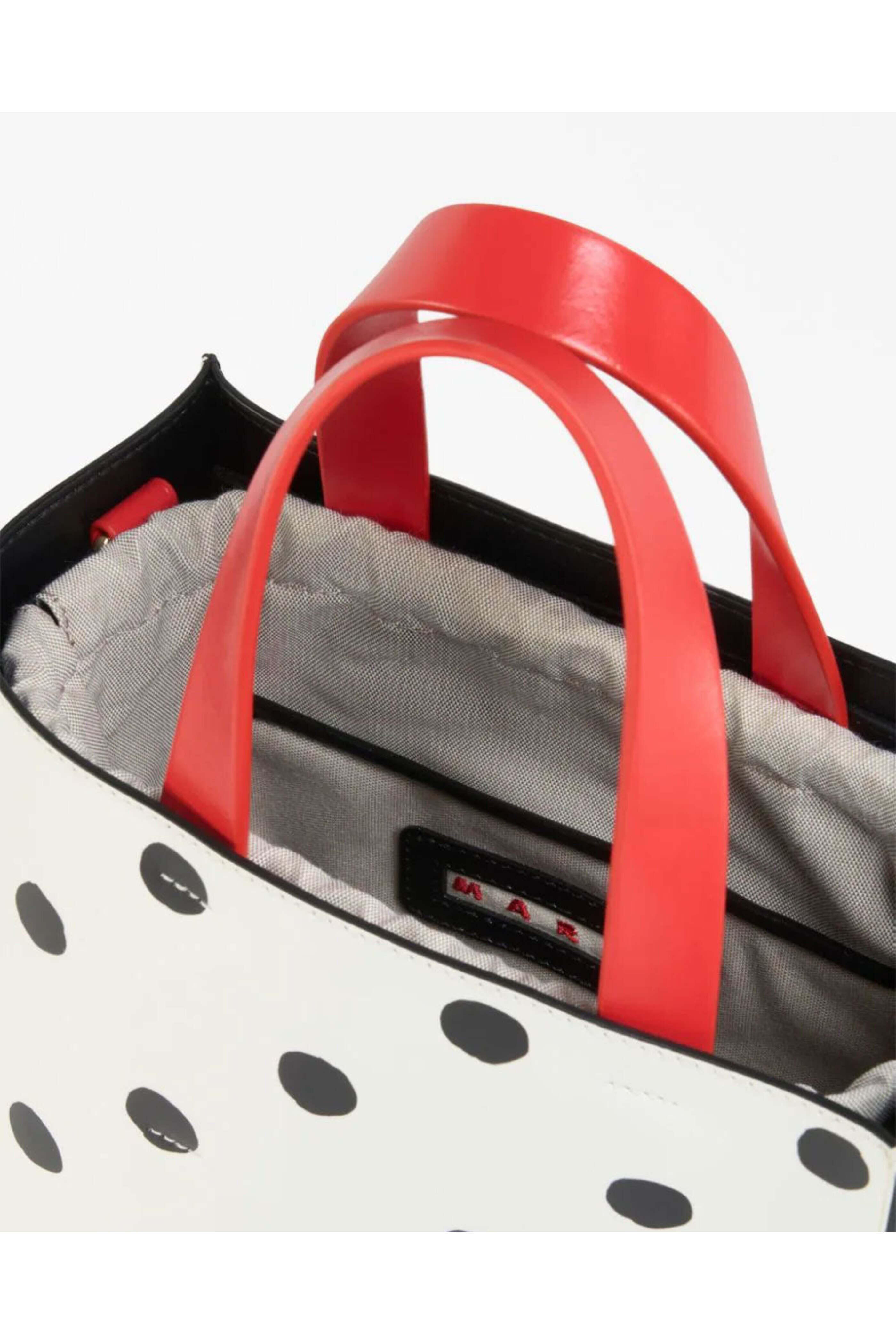 Marni museo ミニ　ポルカドット Marni - Small Mueso Polka Dot Tote Bag | Mitchell Stores