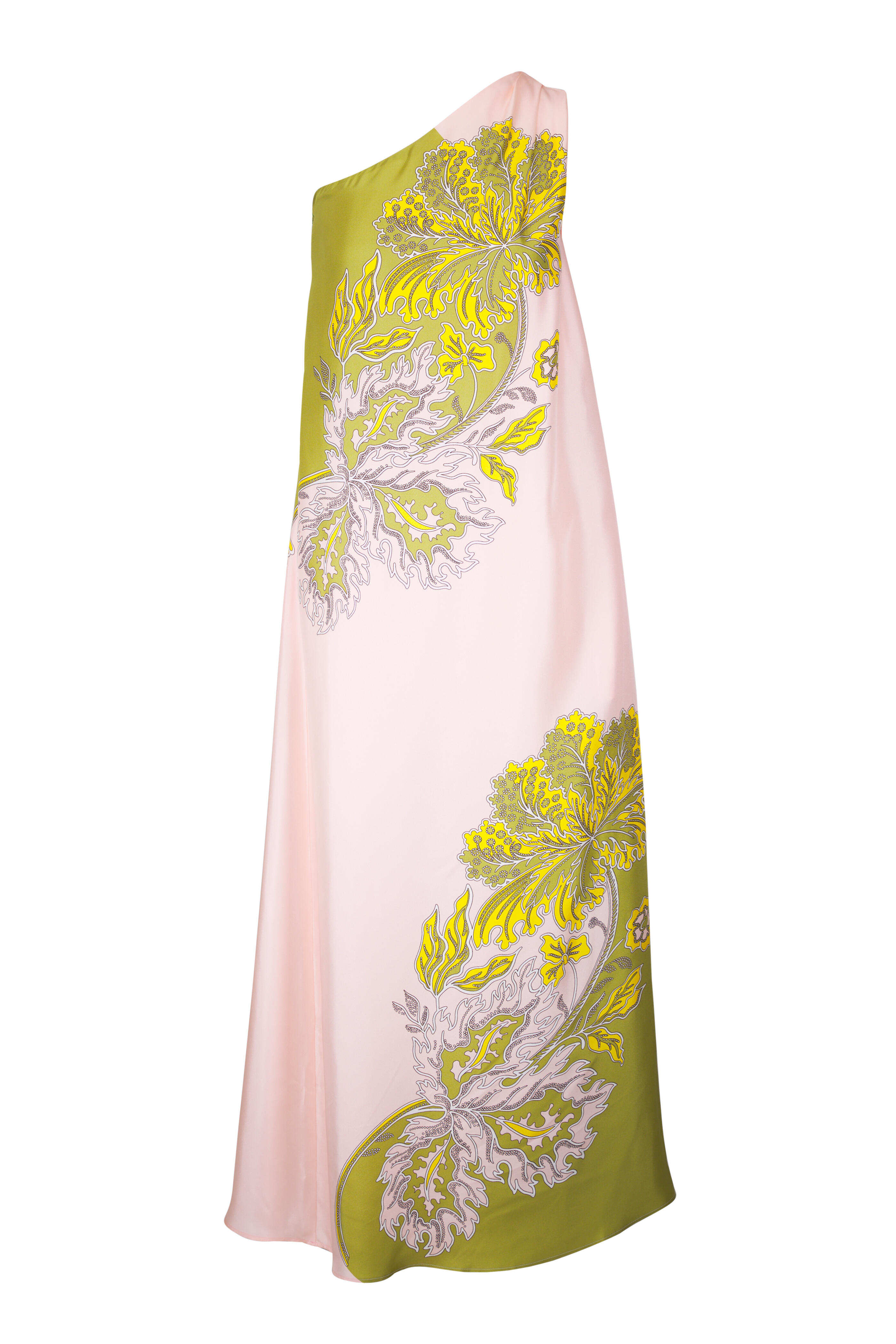 La DoubleJ - Roy Swathe Placée Pink Silk Twill Dress - view 1