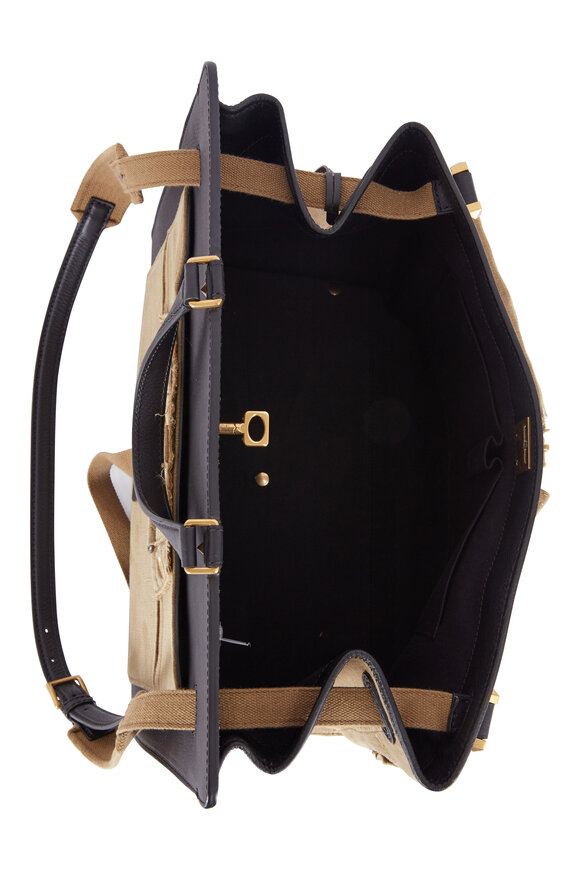 Valentino Garavani - VLTN Military Canvas Maxi Top Handle Bag