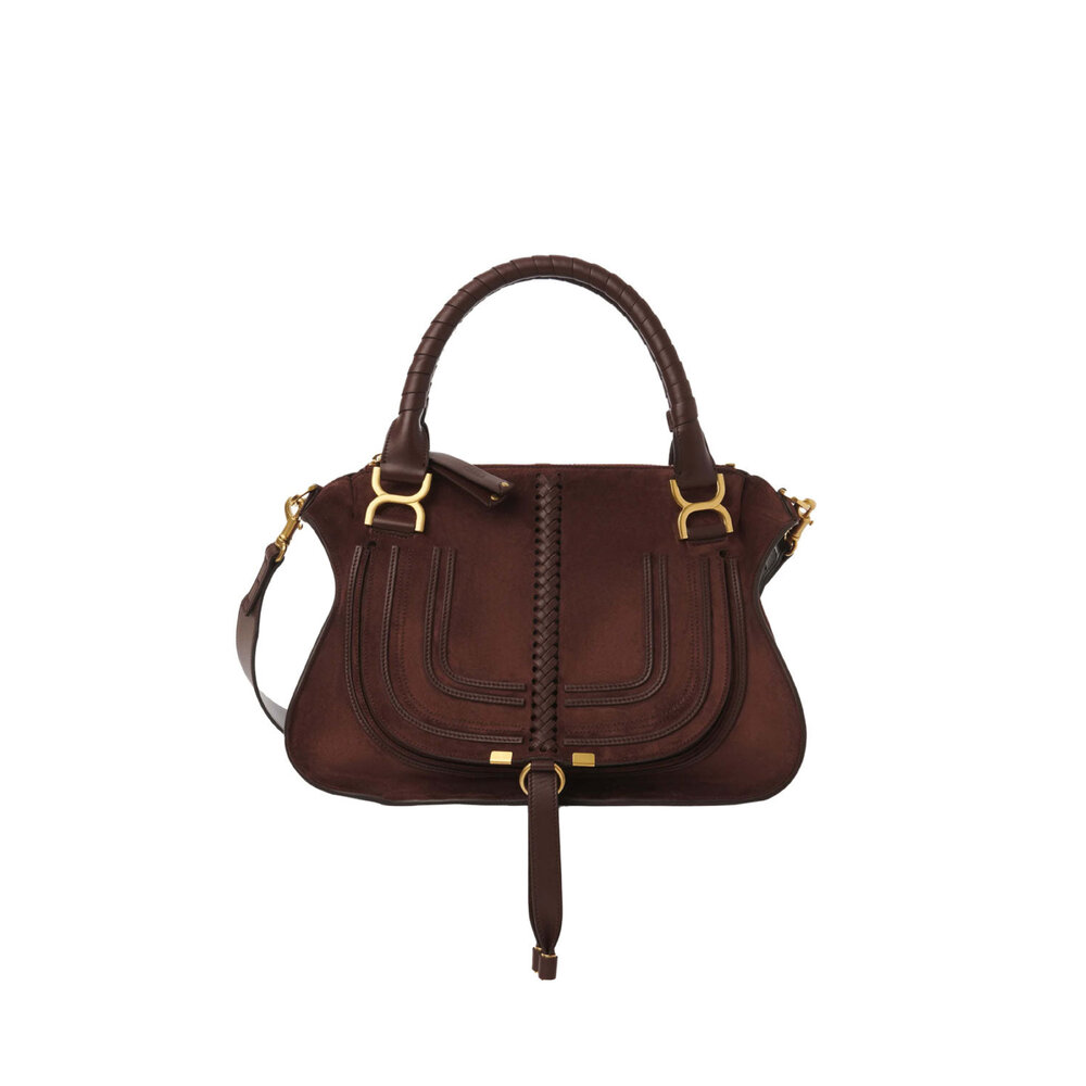 Chloé - Marcie Double Carry Bag in Saffron Red | Mitchell Stores