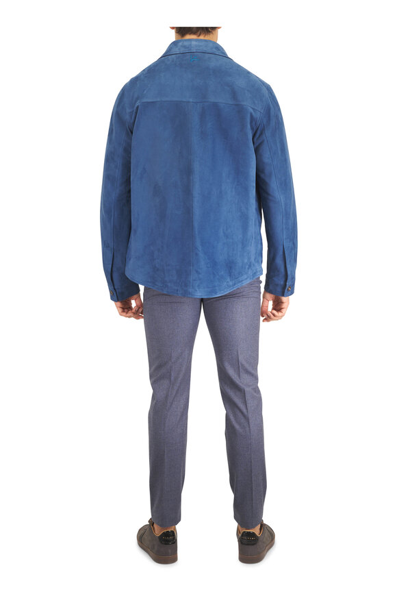 Marco Pescarolo Nerano Denim Blue Flannel Five Pocket Pant - view 6