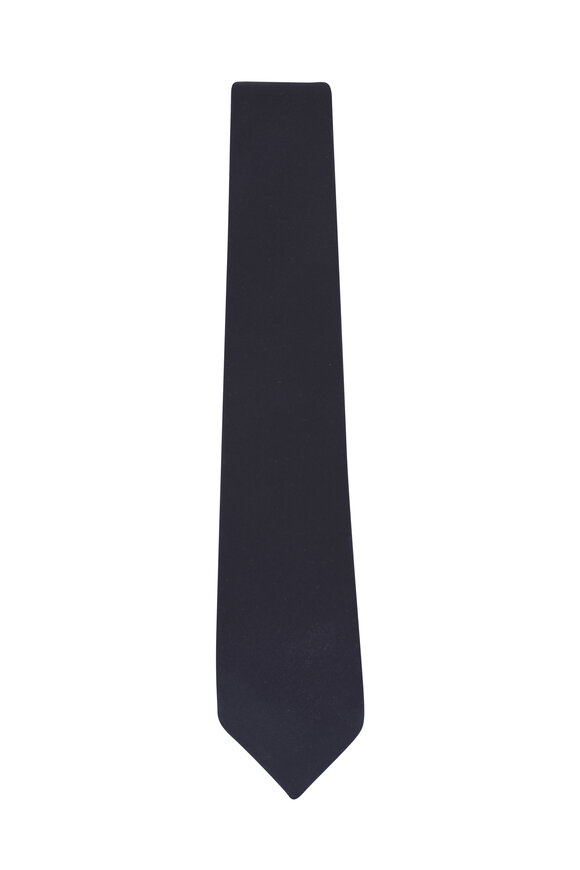 Kiton Navy Super 150s Wool Necktie