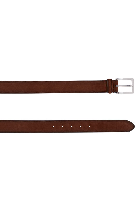 To Boot New York - Aero Brown Suede Belt | Mitchell Stores