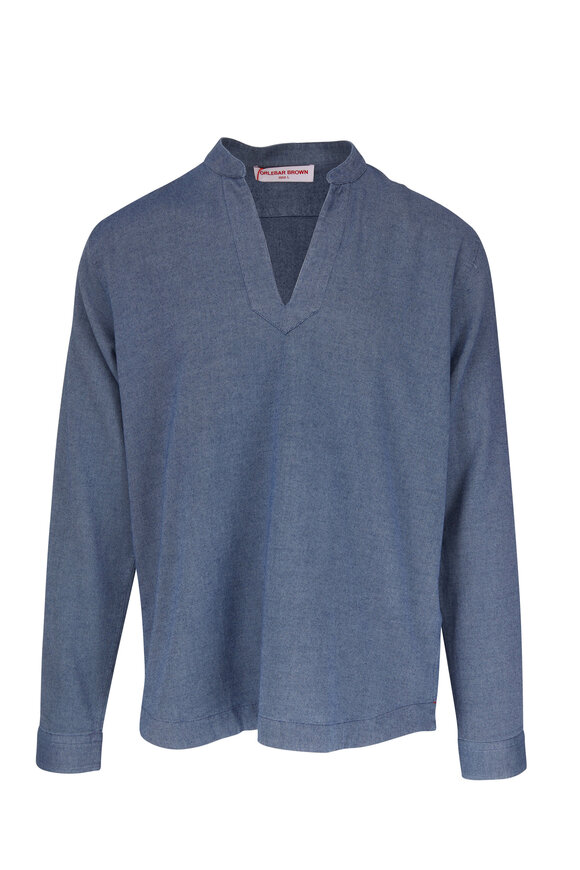 Orlebar Brown - Orion Denim Washed Denim Shirt
