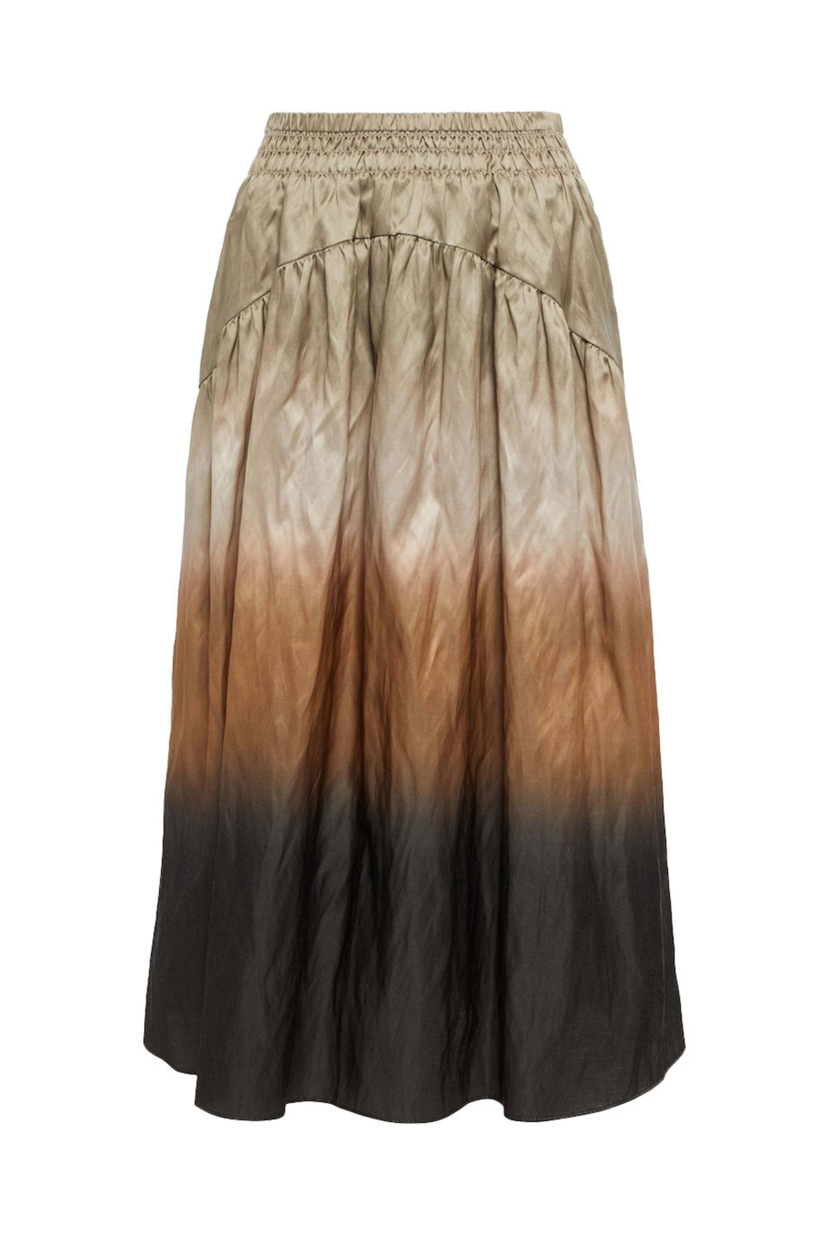 Vince - Vine Dip Dye Smocked Skirt