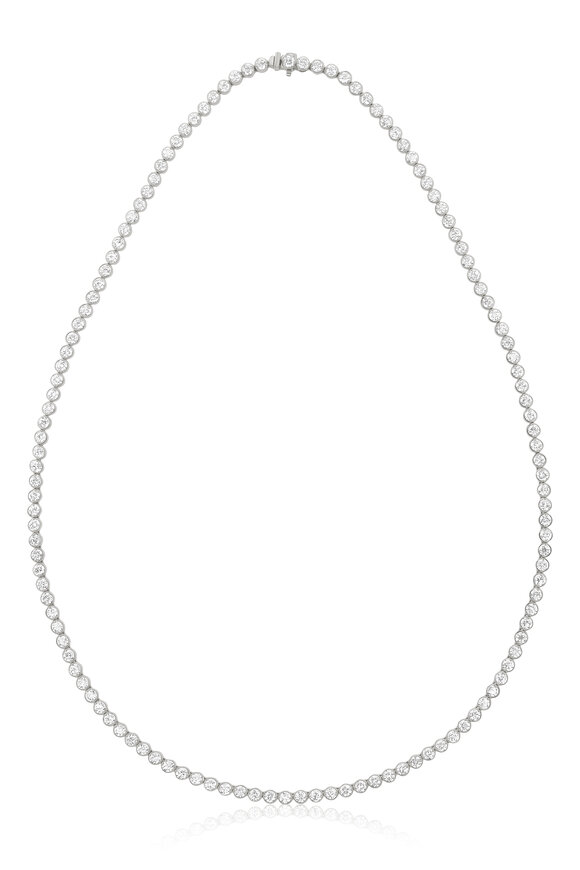 Nam Cho Platinum Diamond Bezel-Set Necklace - view 1