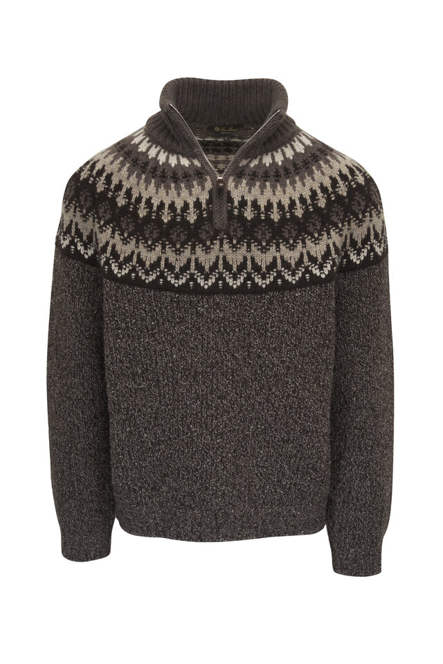 Brunello Cucinelli ブラックセーター 肘パッチ付き　サイズ:M Brunello Cucinelli ブラックセーター 肘パッチ付き サイズ:M