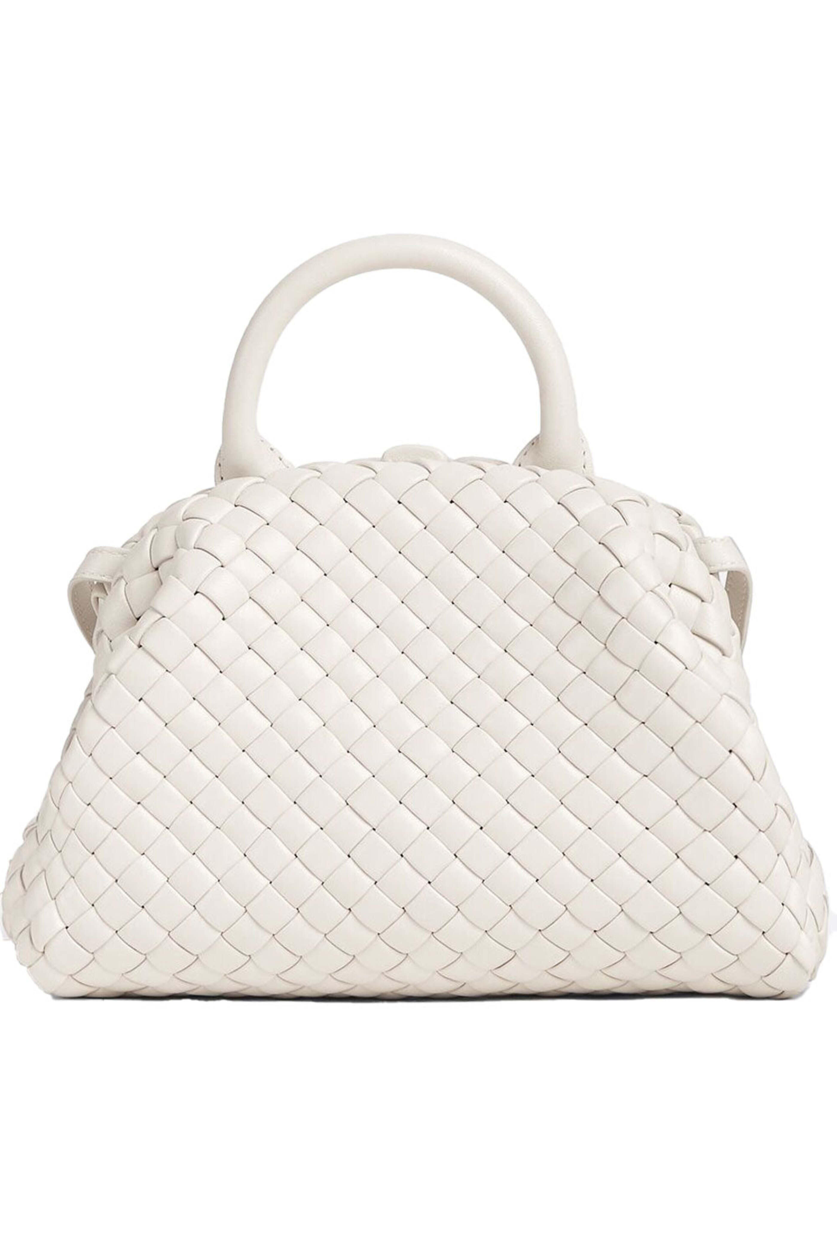 Bottega Veneta - Mini Handle Bag in Chalk
