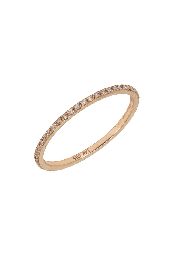 Kai Linz Rose Gold Diamond Stackable Band