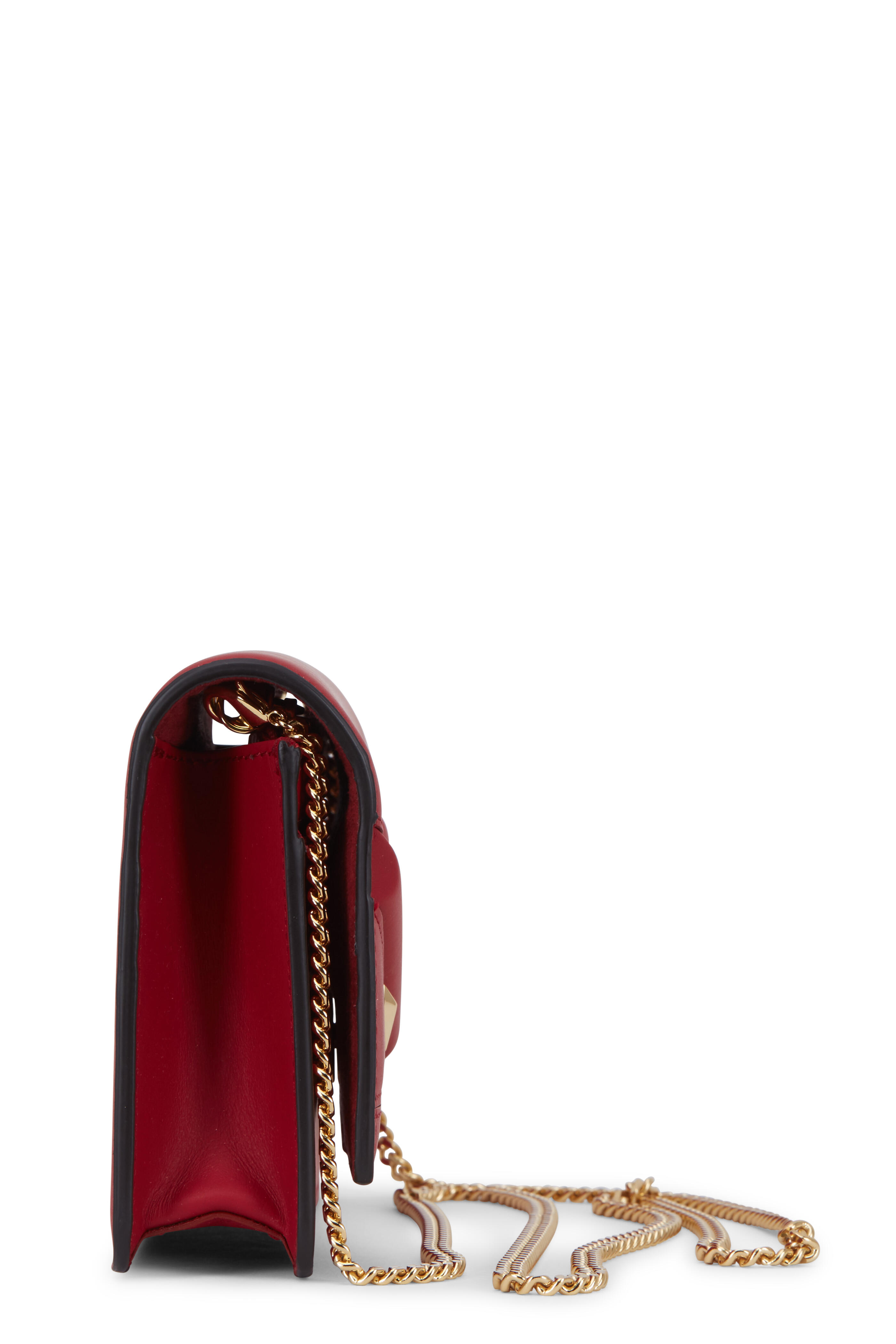 Fendi - Bag Bugs Red Leather Chain Mini Bag