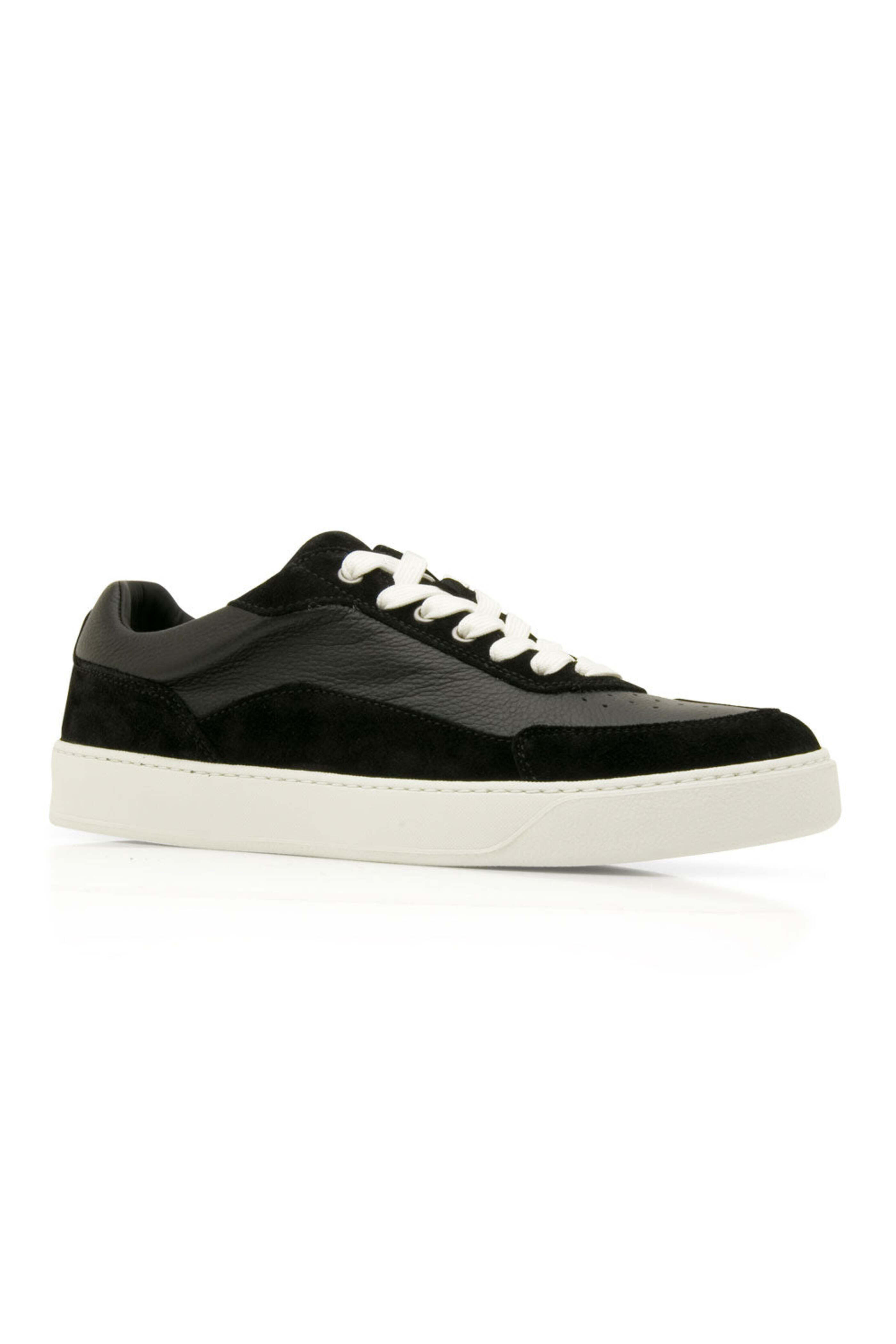 Harrys of London - Finch Suede and Milled Calf Sneaker in Black