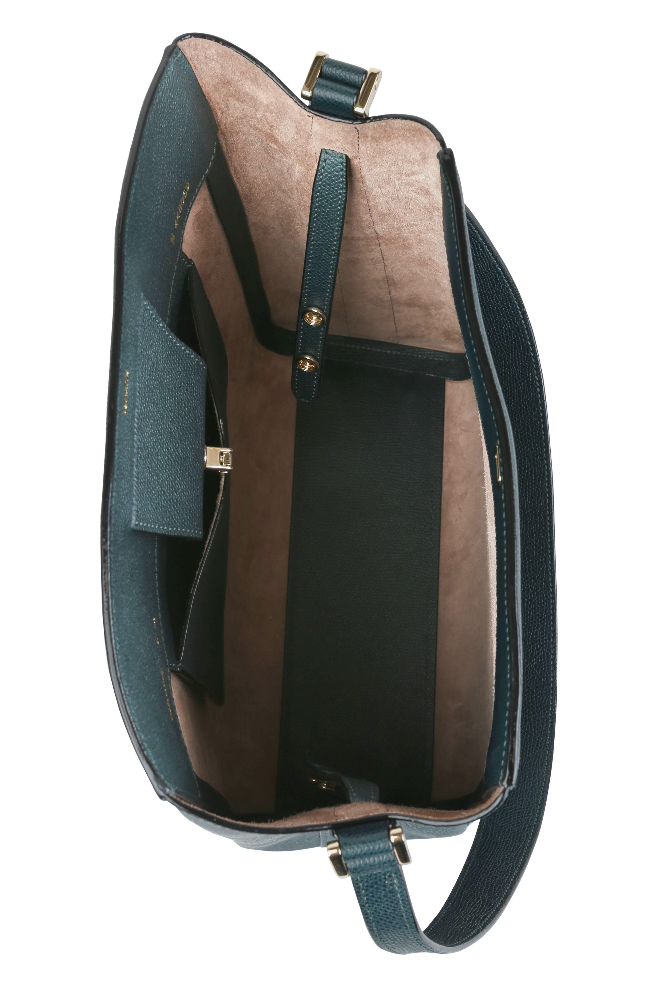 Valextra - Brera leather handbag Light Blue - The Corner