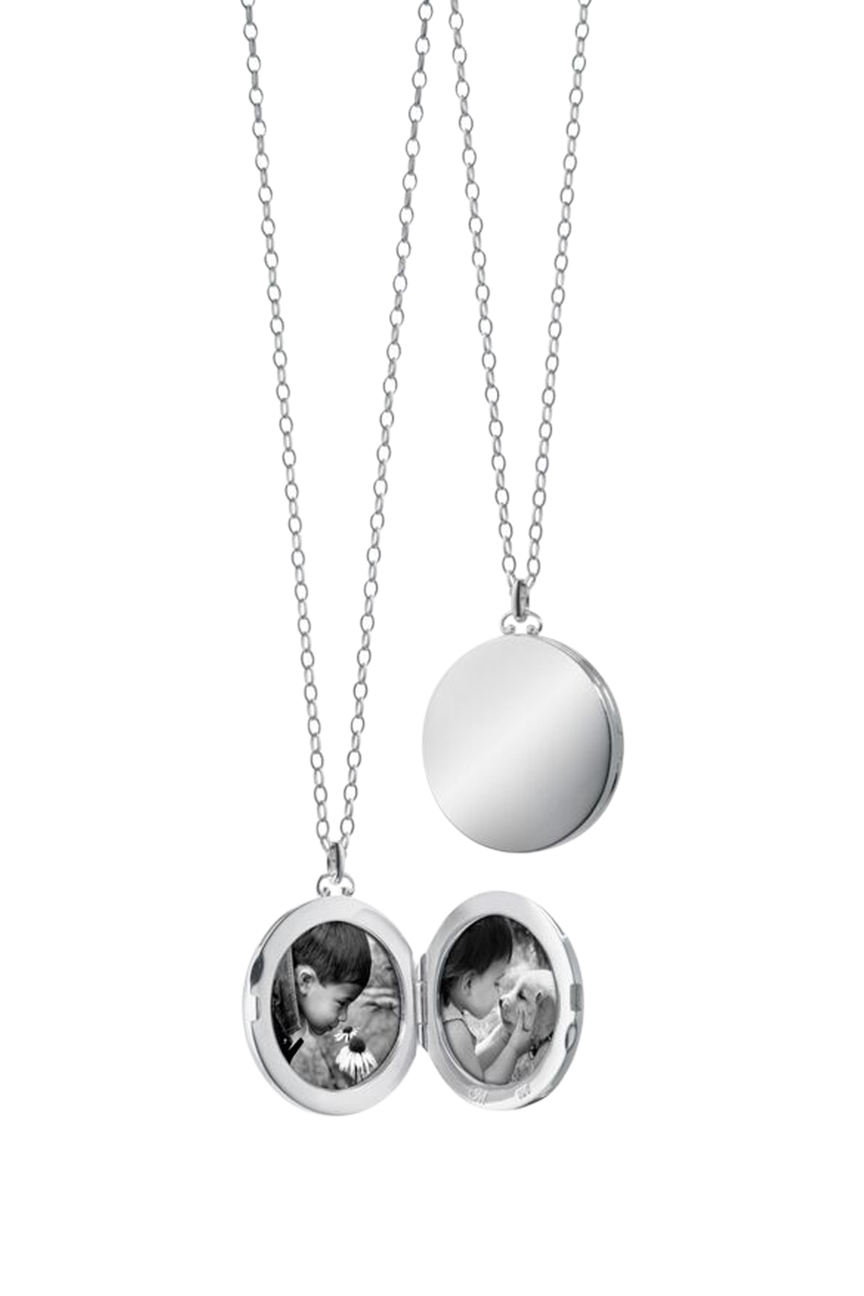 Monica Rich Kosann - Sterling Silver Round Dome Locket Necklace
