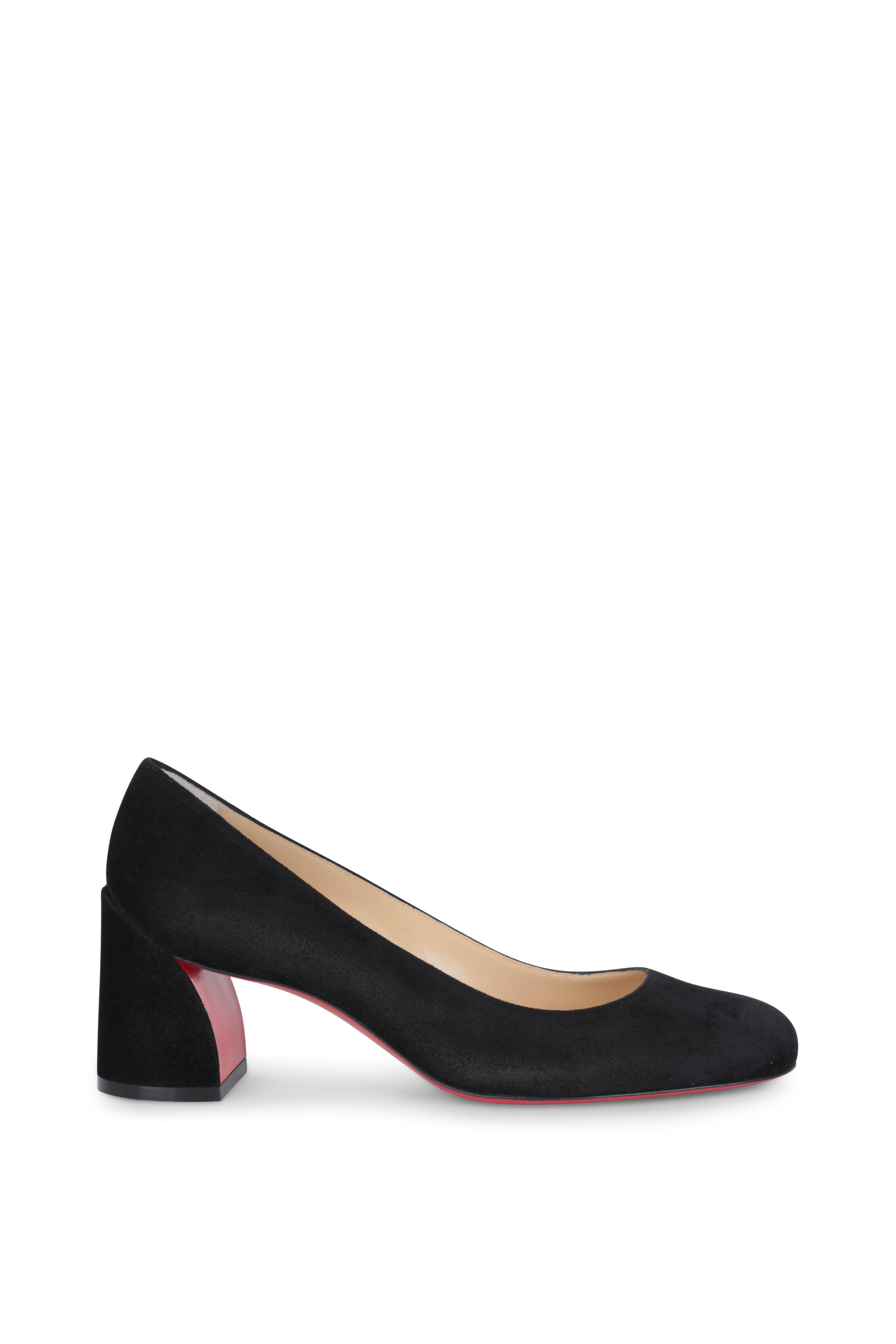 Christian Louboutin - Miss Sab Black Suede Pump, 55mm