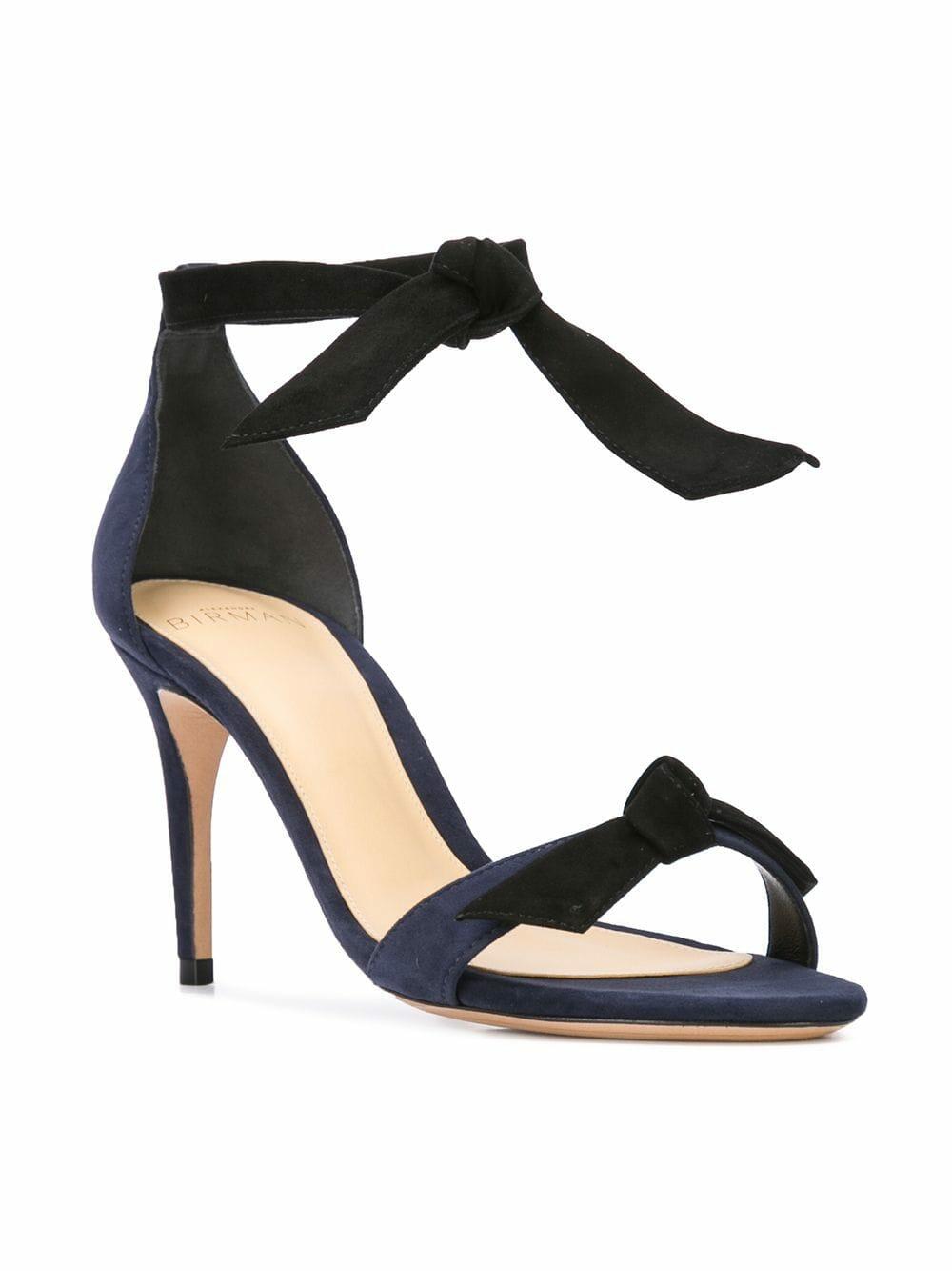 Alexandre Birman - Clarita Night Shade & Black Suede Tie Sandal, 75mm