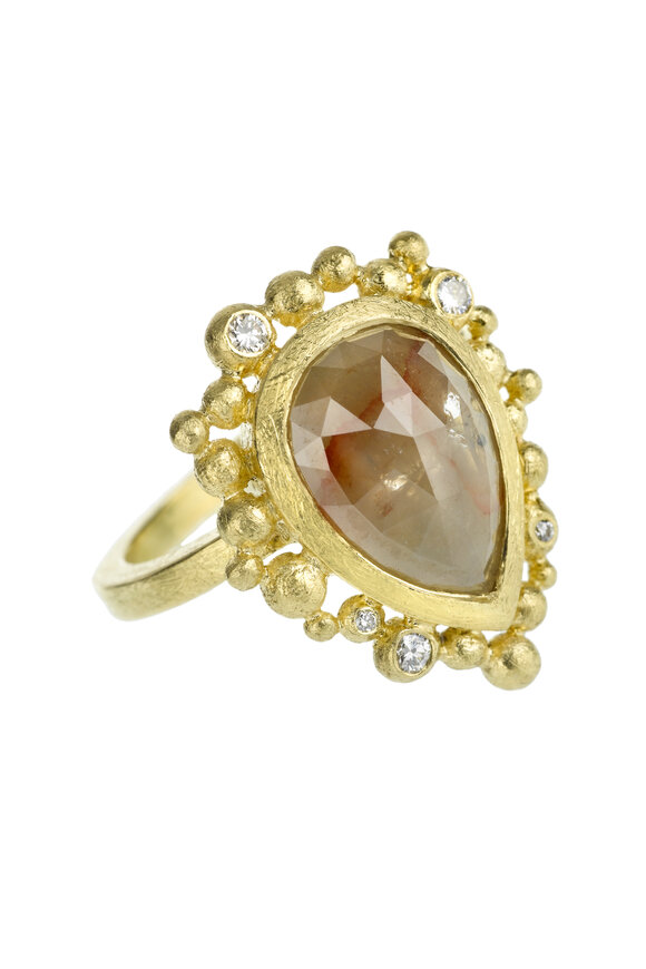 Todd Reed - 18K Yellow Gold Auburn Diamond Ring