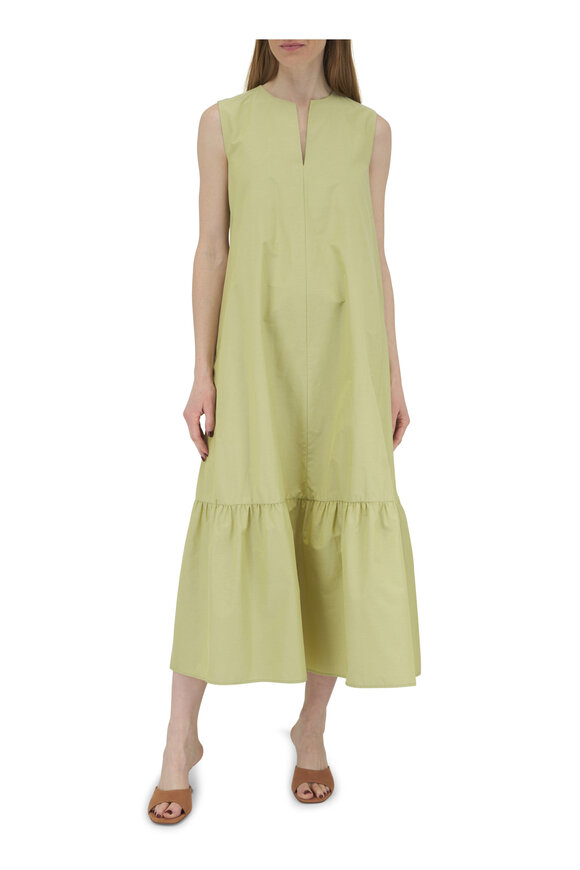 Antonelli - Merisi Lime Tiered Midi Dress