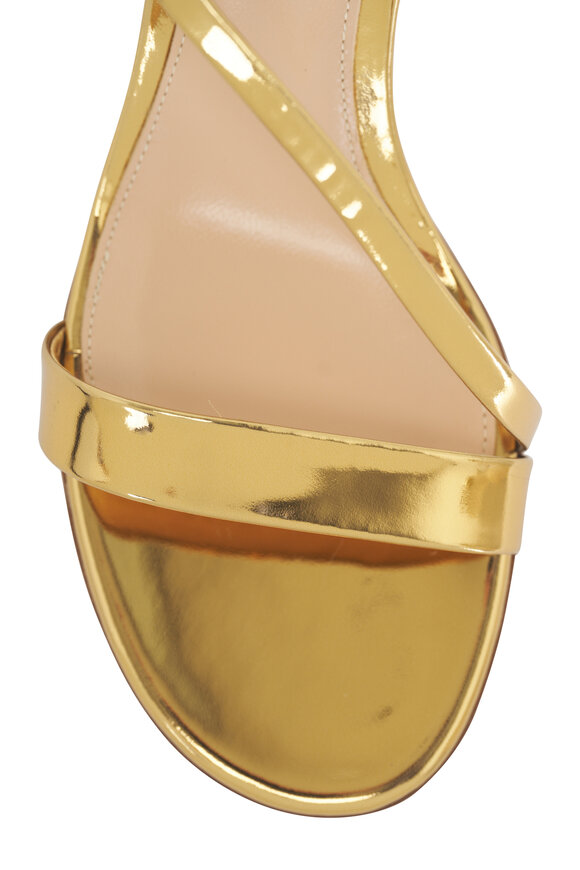 Gianvito Rossi Betsy Mekong Metallic Leather Sandal, 45mm - view 5