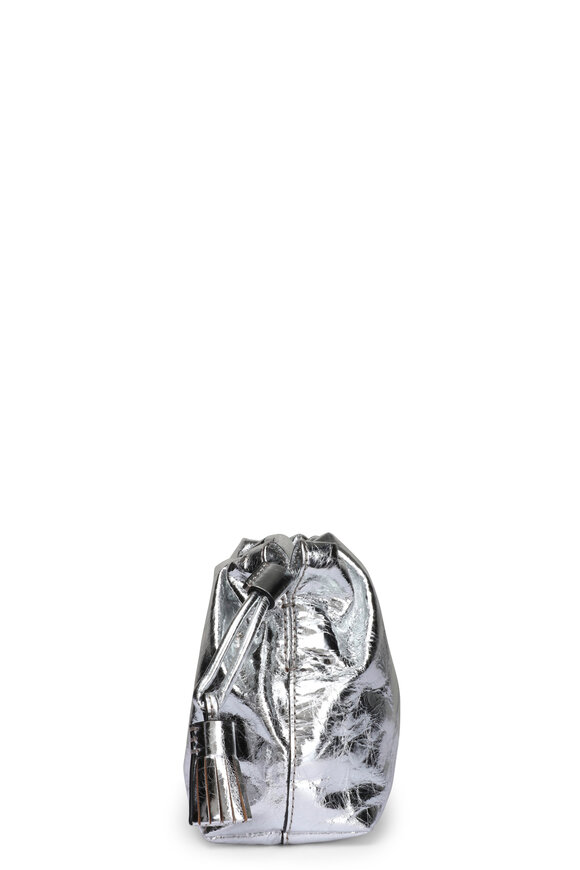 Veronica Beard Small Metallic Silver Stash Bag - view 3