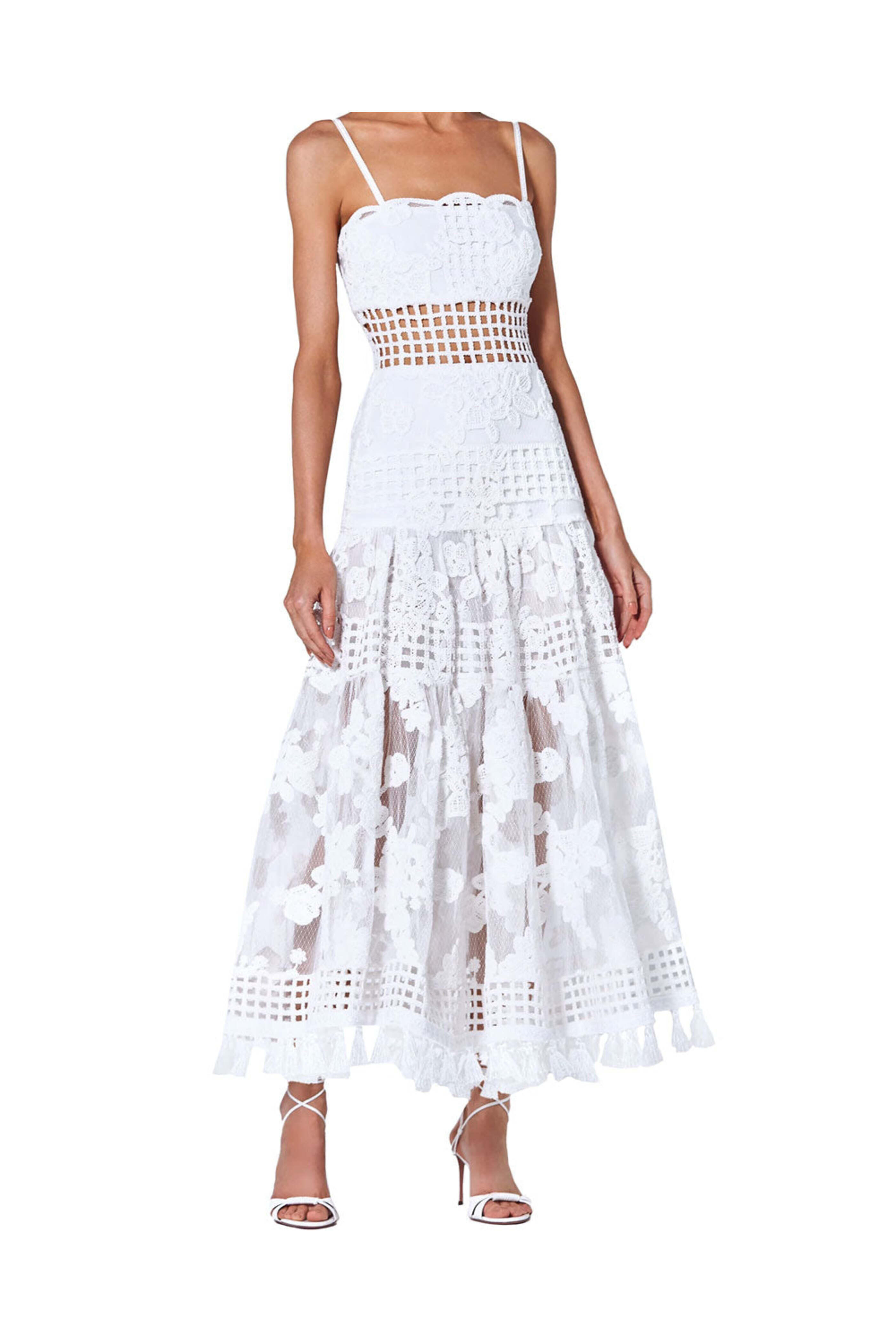 Alexis - Moonlight Lace Legends Midi Dress