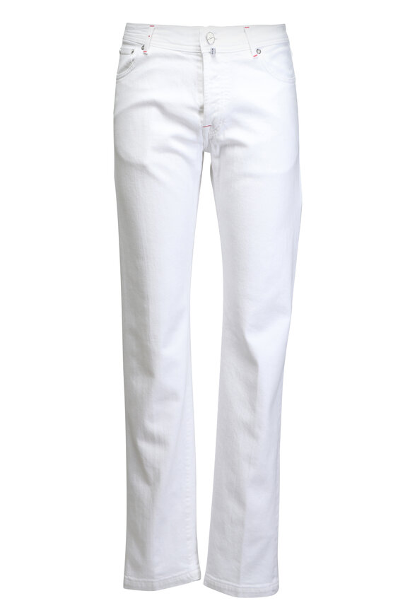 Kiton Winter White Five Pocket Pant