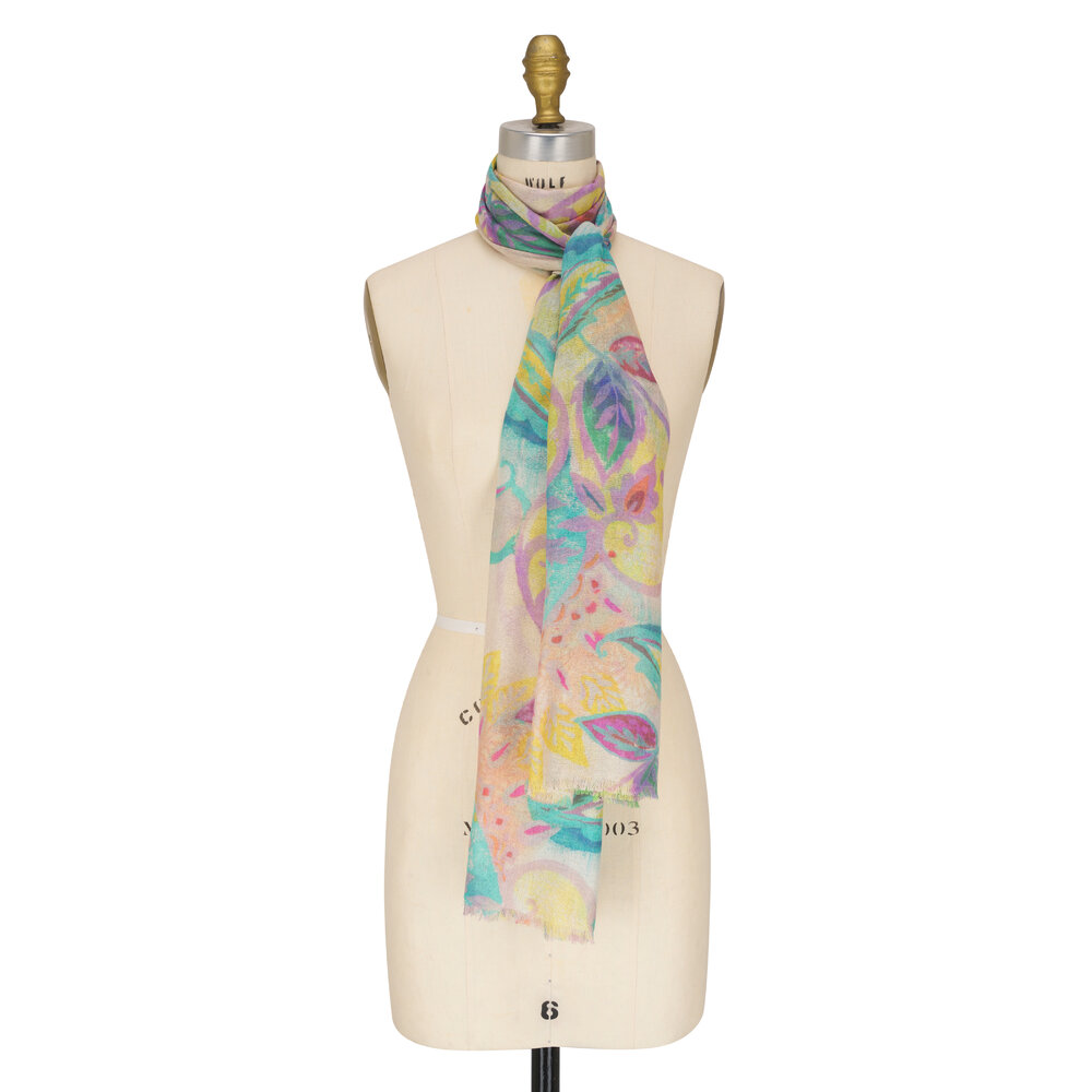 スカーフ CASHMERE AND SILK SCARF CASHMERE AND SCARF SILK スカーフ