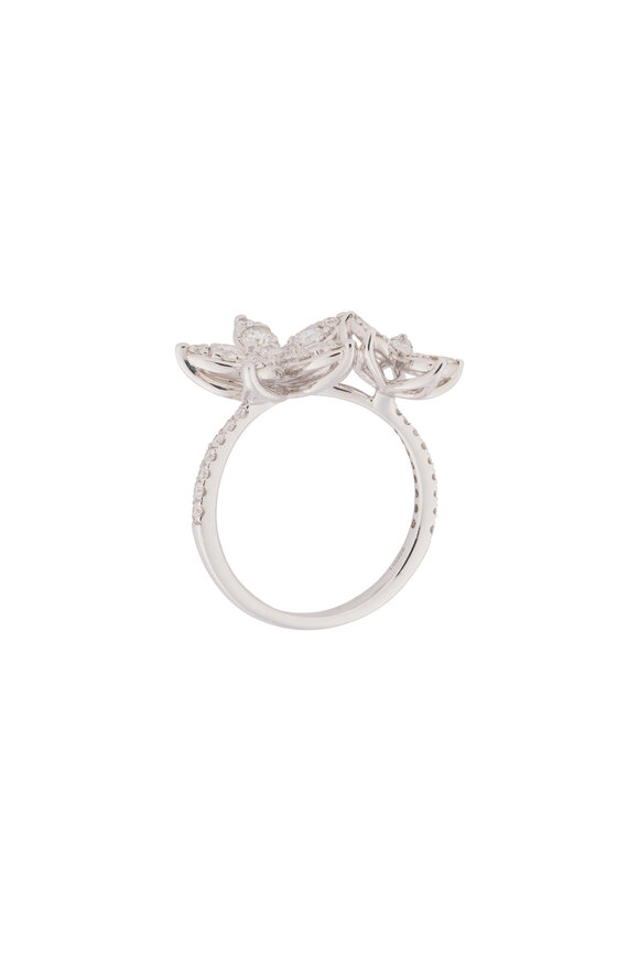 Kwiat Diamond Sunburst Flower Ring - view 2