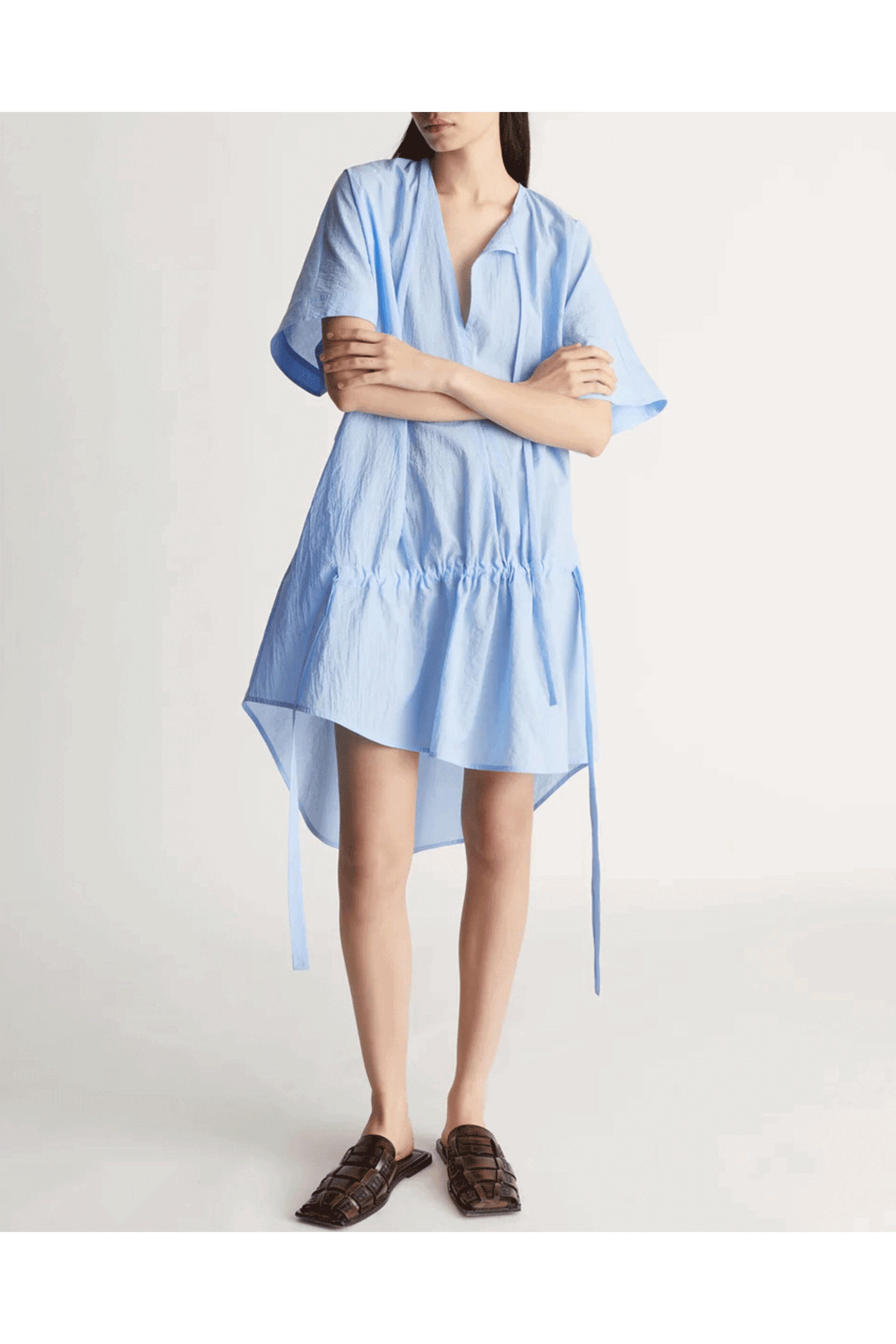 Lee Mathews - Blue Ana Mini Dress