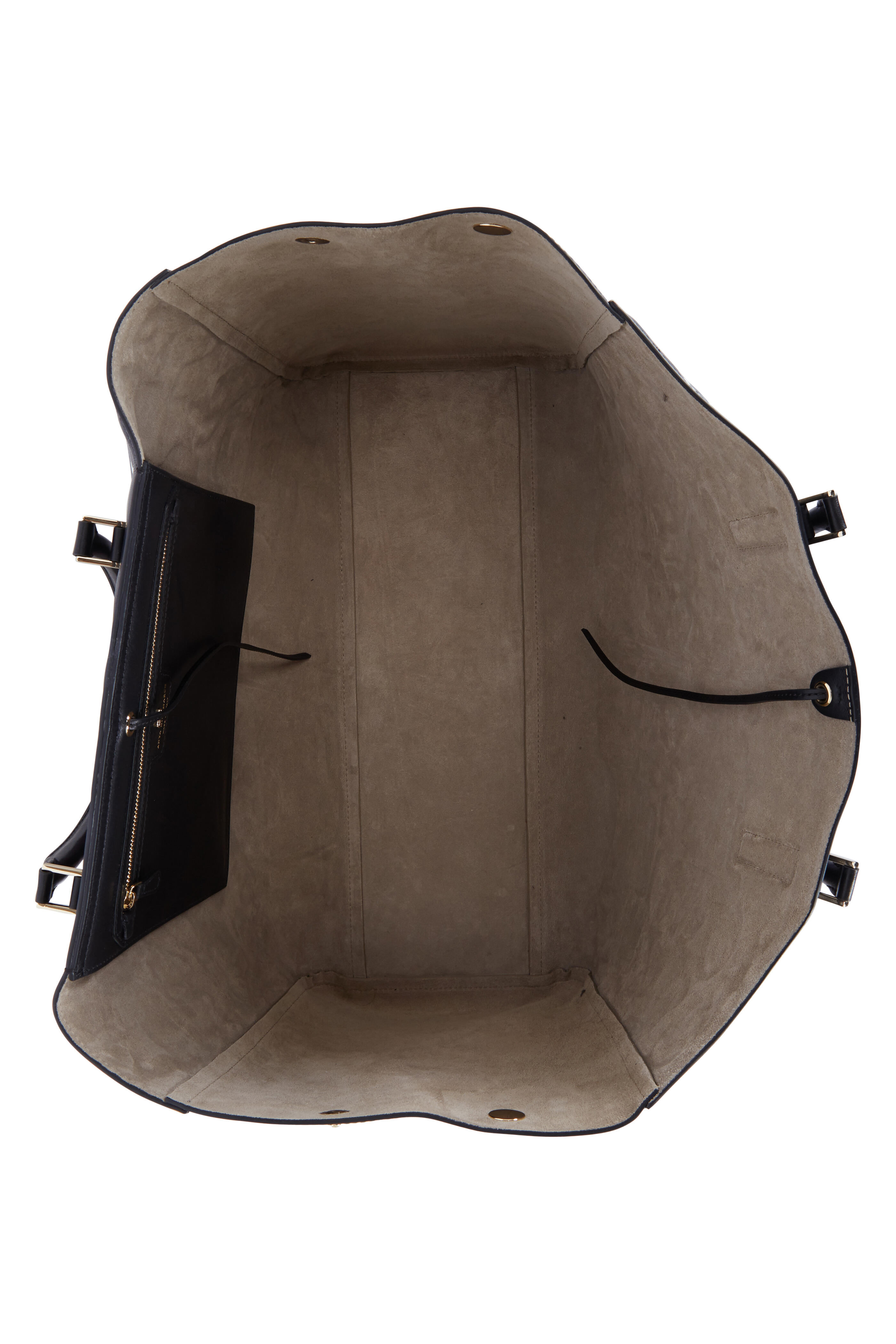 Anya Hindmarch - Ebury Maxi Black Leather All-Over Stickers Tote