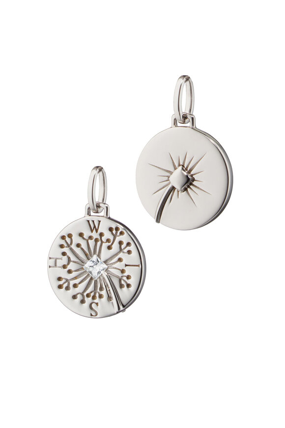 Monica Rich Kosann "Wish" Dandelion Intaglio Charm