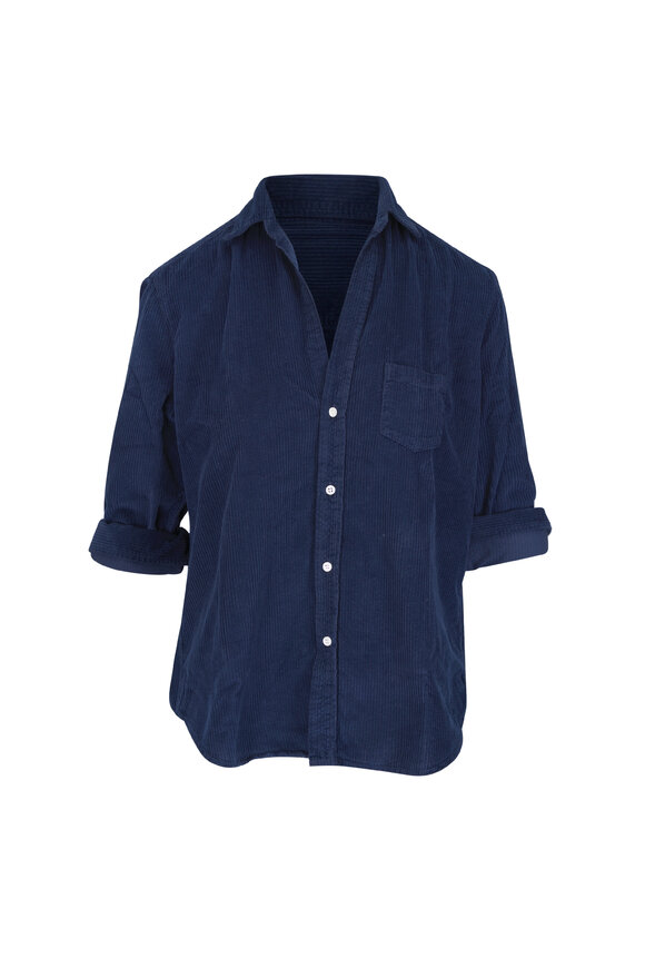 Frank & Eileen Eileen Navy Corduroy Relaxed Button-Up Shirt - view 1