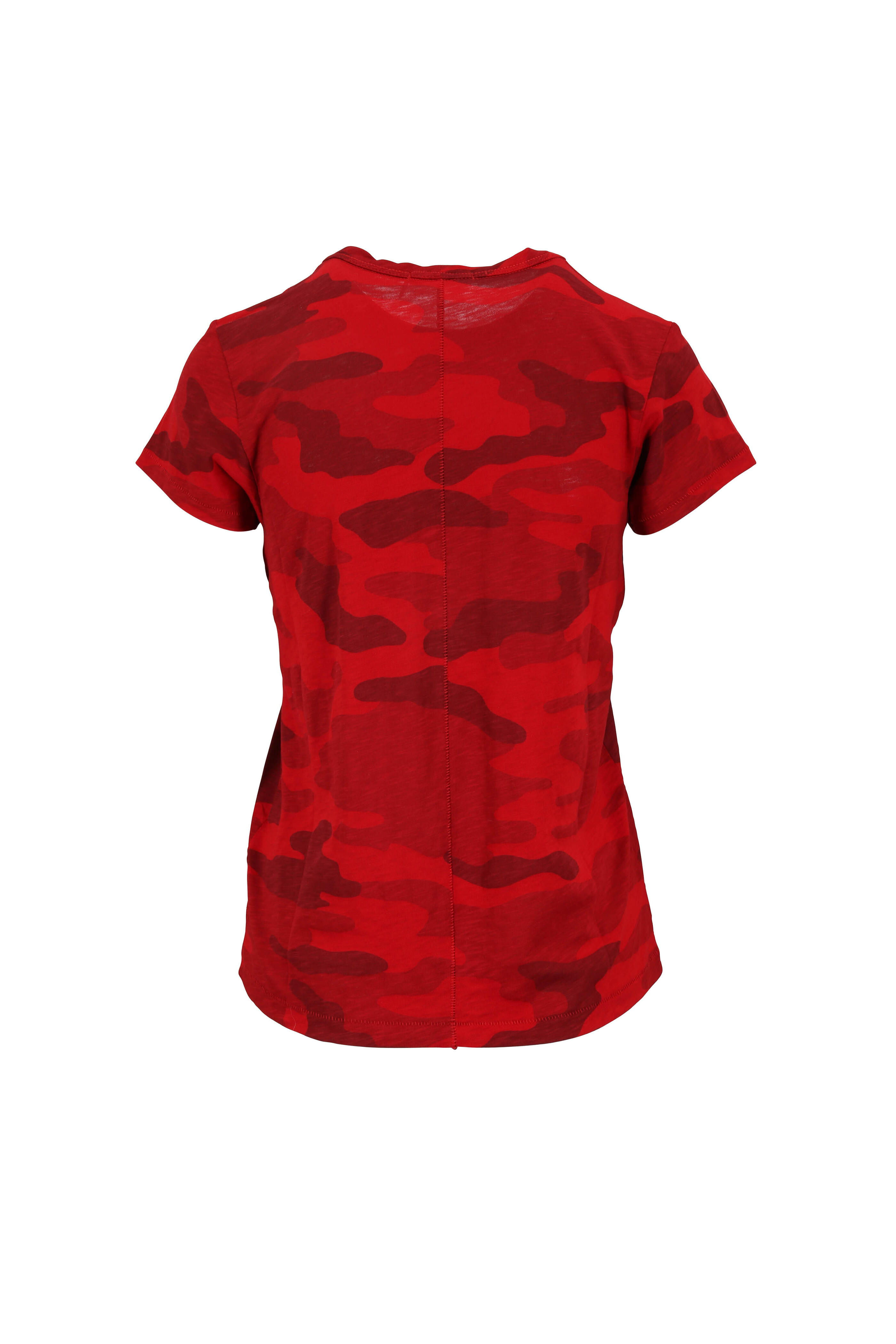 Red Camo Pima Cotton T-Shirt