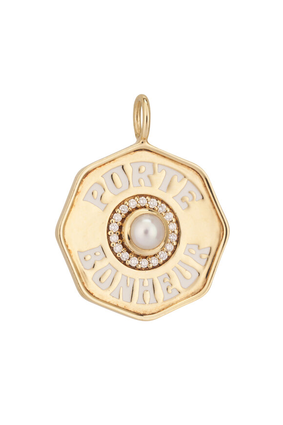 Marlo Laz - 14k Yellow Gold Mini Porte Bonheur Charm
