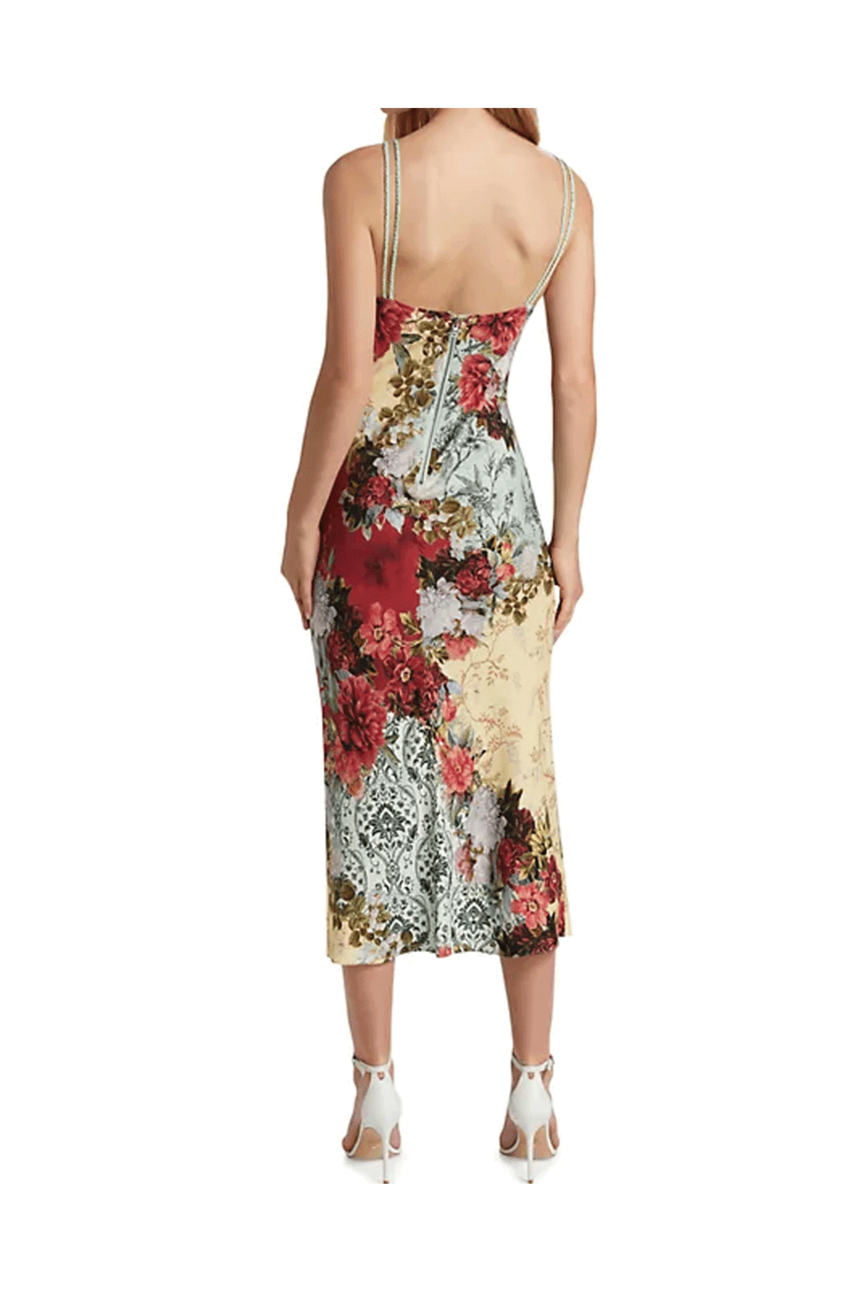 Alice & Olivia - Kiro V Neck Slip Dress in Oakley