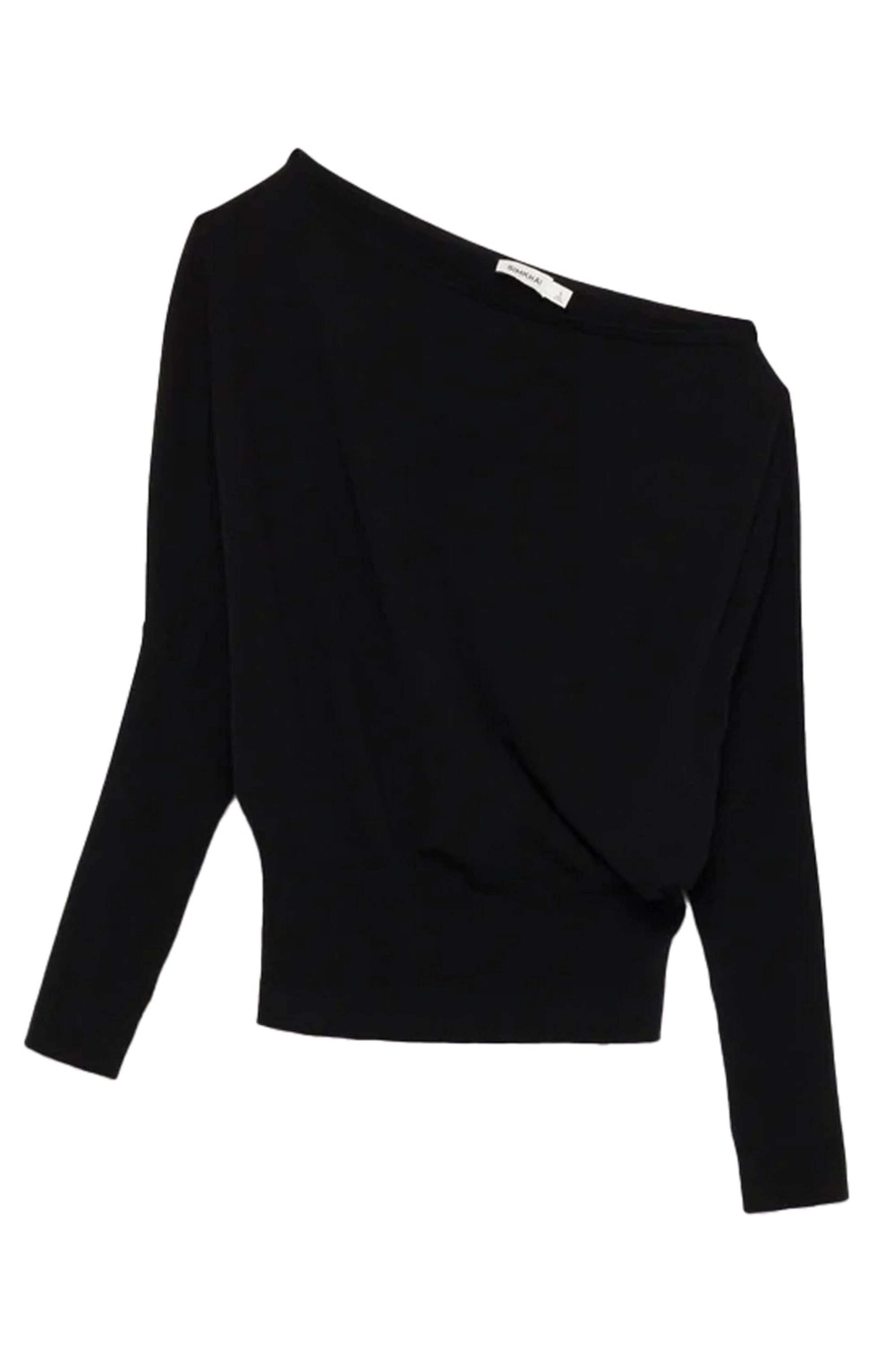 Simkhai - Black Lavina Off The Shoulder Sweater