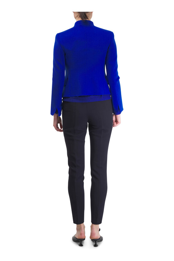 Akris Melissa Navy Blue Wool Slim Pant - view 4