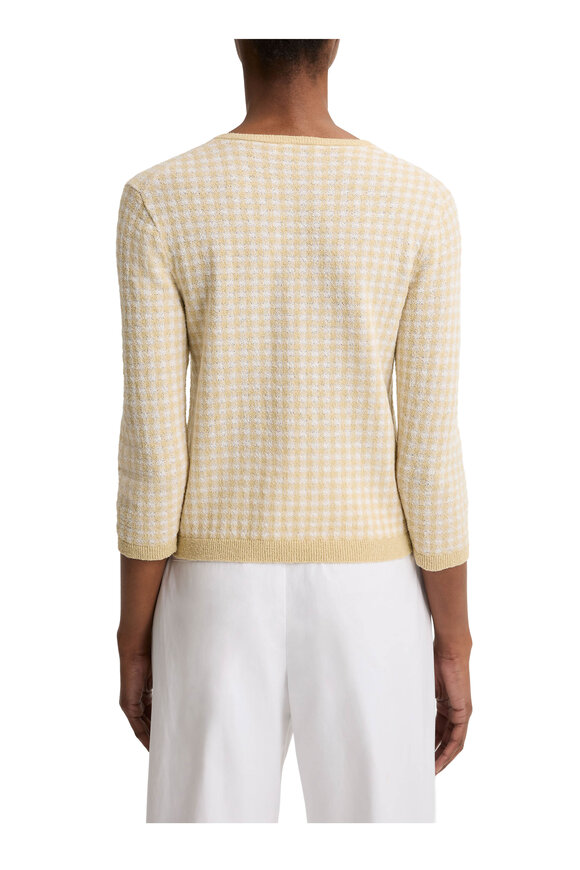 Vince Off White & Maiz Gingham Cardigan - view 3