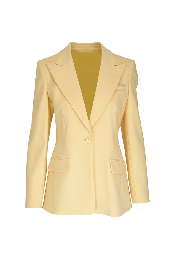 Michael Kors Collection - Georgina Parchment One Button Blazer 