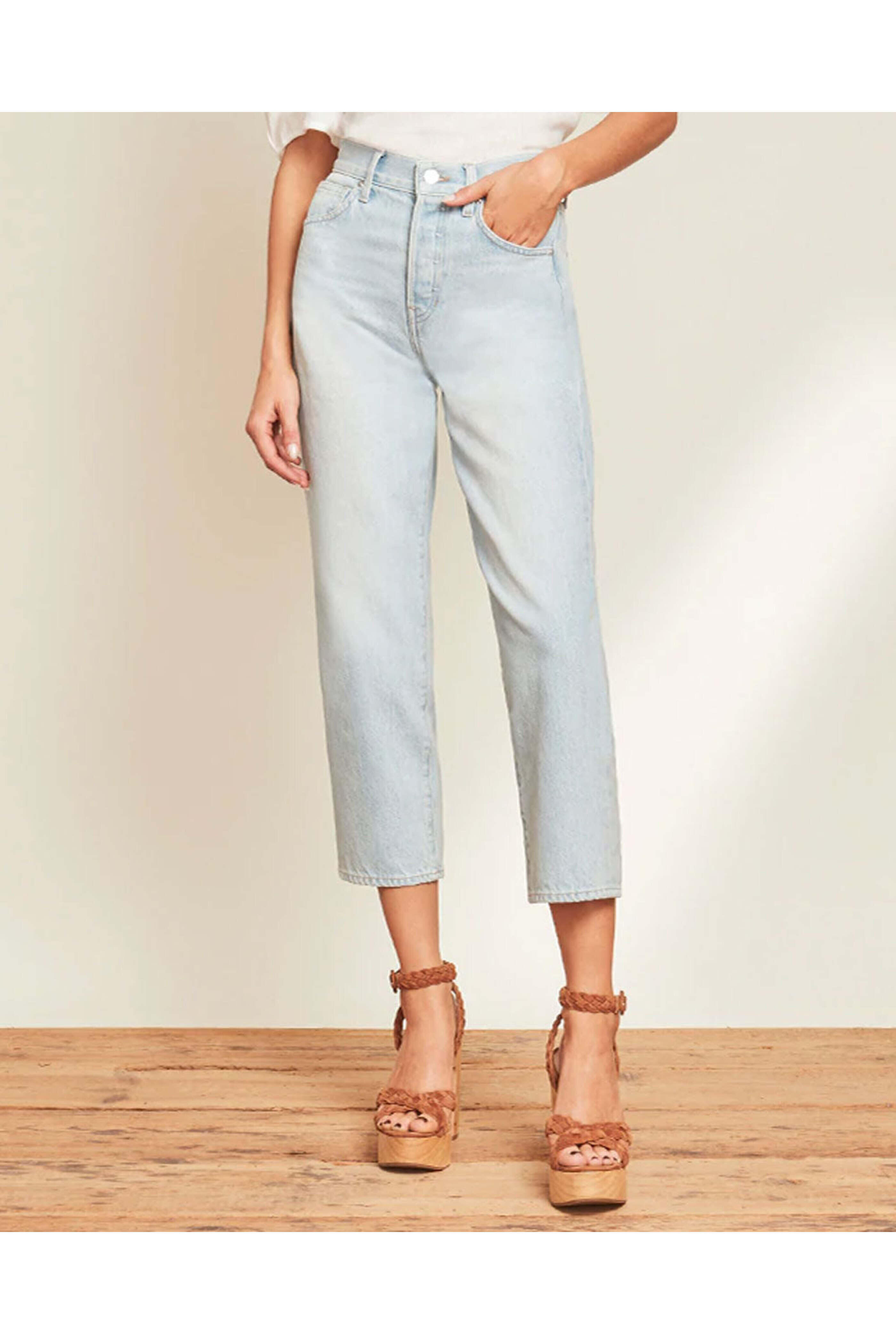 Veronica Beard - Blake Straight Crop Jean in Aire