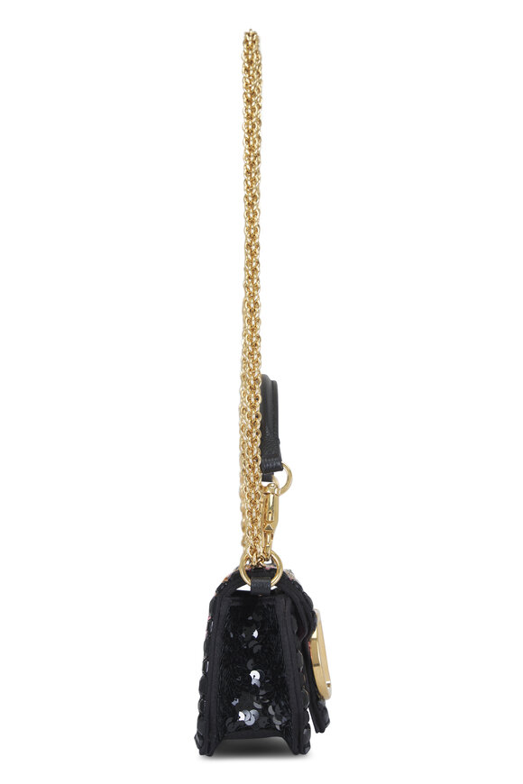 Valentino Garavani Small Loco Multicolor Embroidered Shoulder Bag - view 4