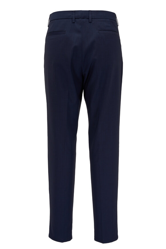 Marco Pescarolo - Dox Navy Blue Wool Dress Pant